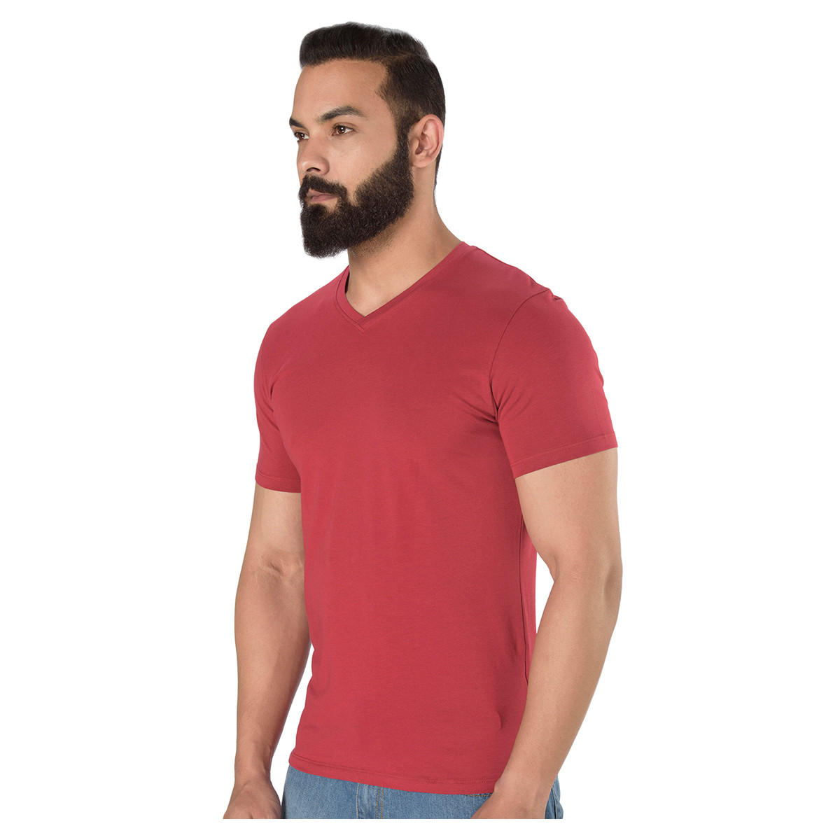 Short Sleeves T-Shirt with V-Neck-men-clothing-tshirtsandpolos-tshirts-image-3