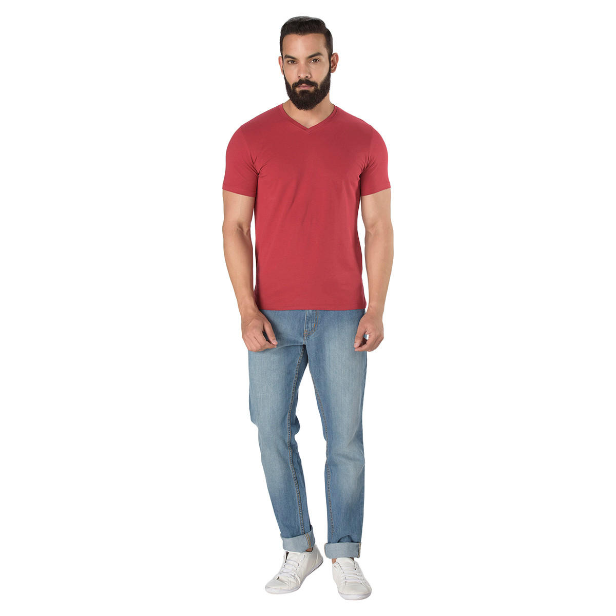 Short Sleeves T-Shirt with V-Neck-men-clothing-tshirtsandpolos-tshirts-image-5