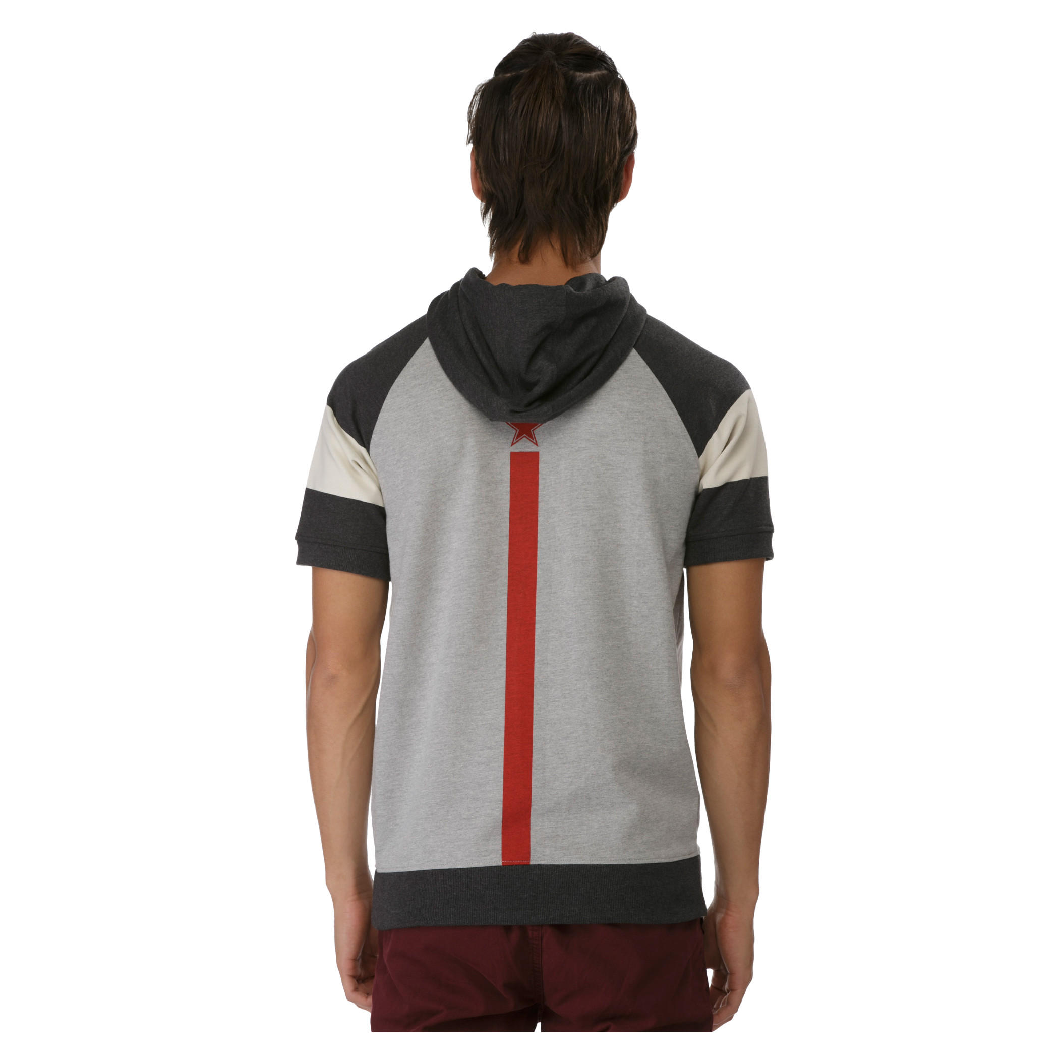Short-sleeved Sweatshirt with Hood-men-winterwear-hoodiesandsweatshirts-image-4