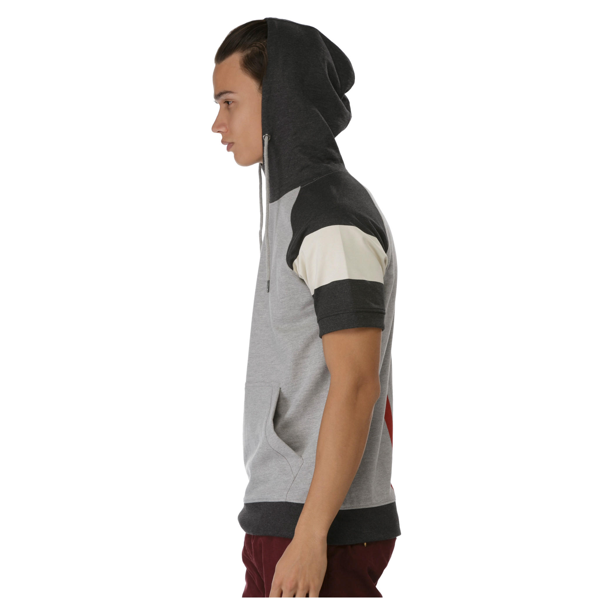 Short-sleeved Sweatshirt with Hood-men-winterwear-hoodiesandsweatshirts-image-3