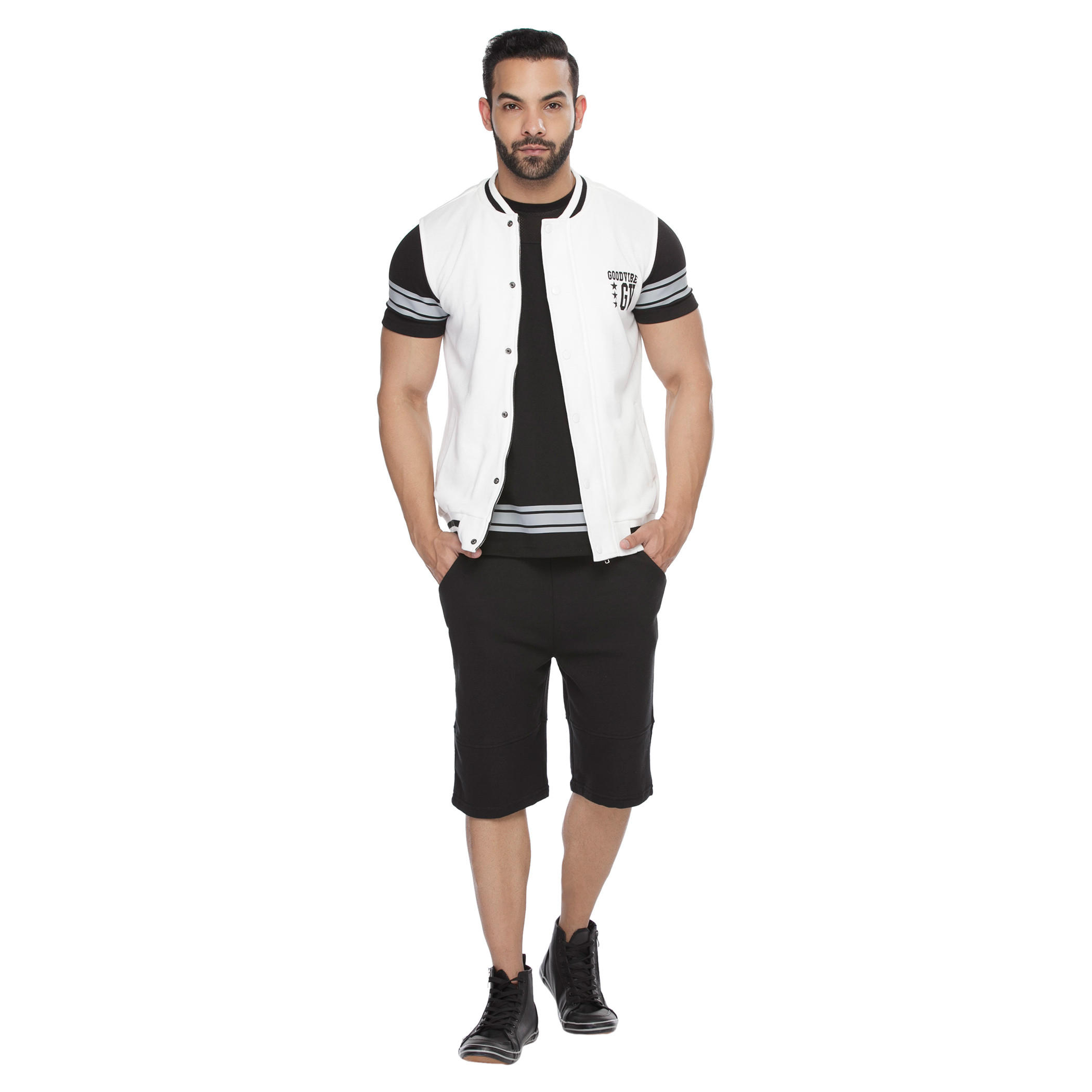 Short Sleeves Casual Jacket-men-winterwear-hoodiesandsweatshirts-image-1