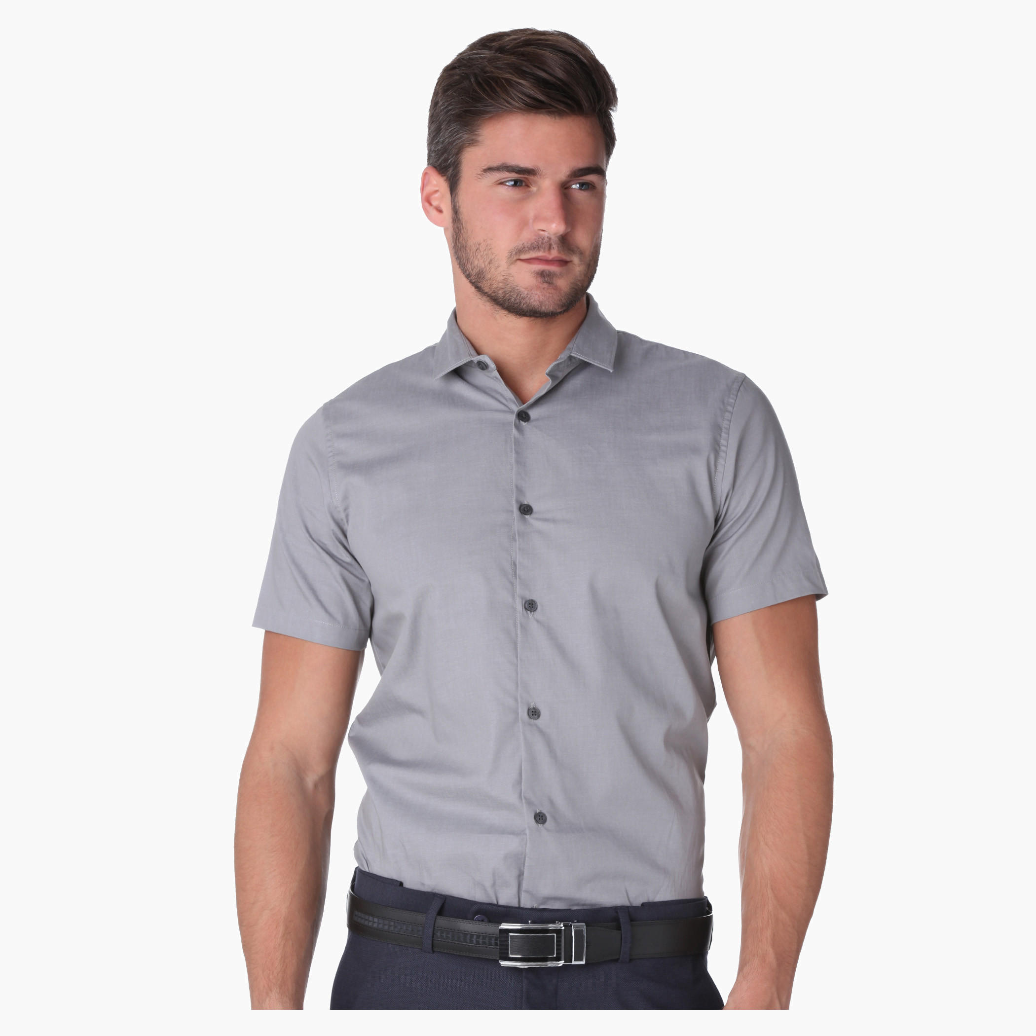 Solid Colour Shirt-men-clothing-shirts-image-1