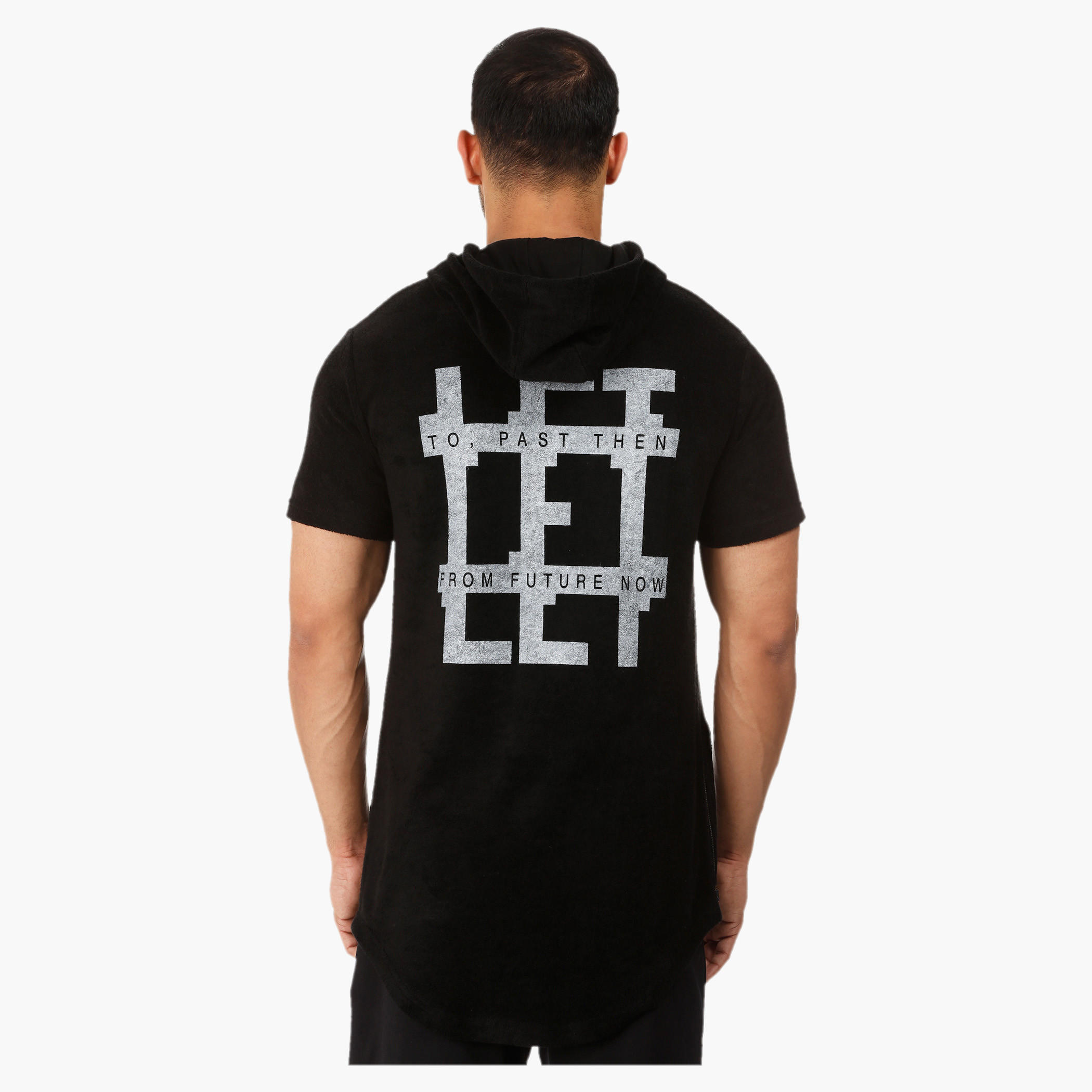 Hooded High-low T-shirt-men-winterwear-hoodiesandsweatshirts-image-2