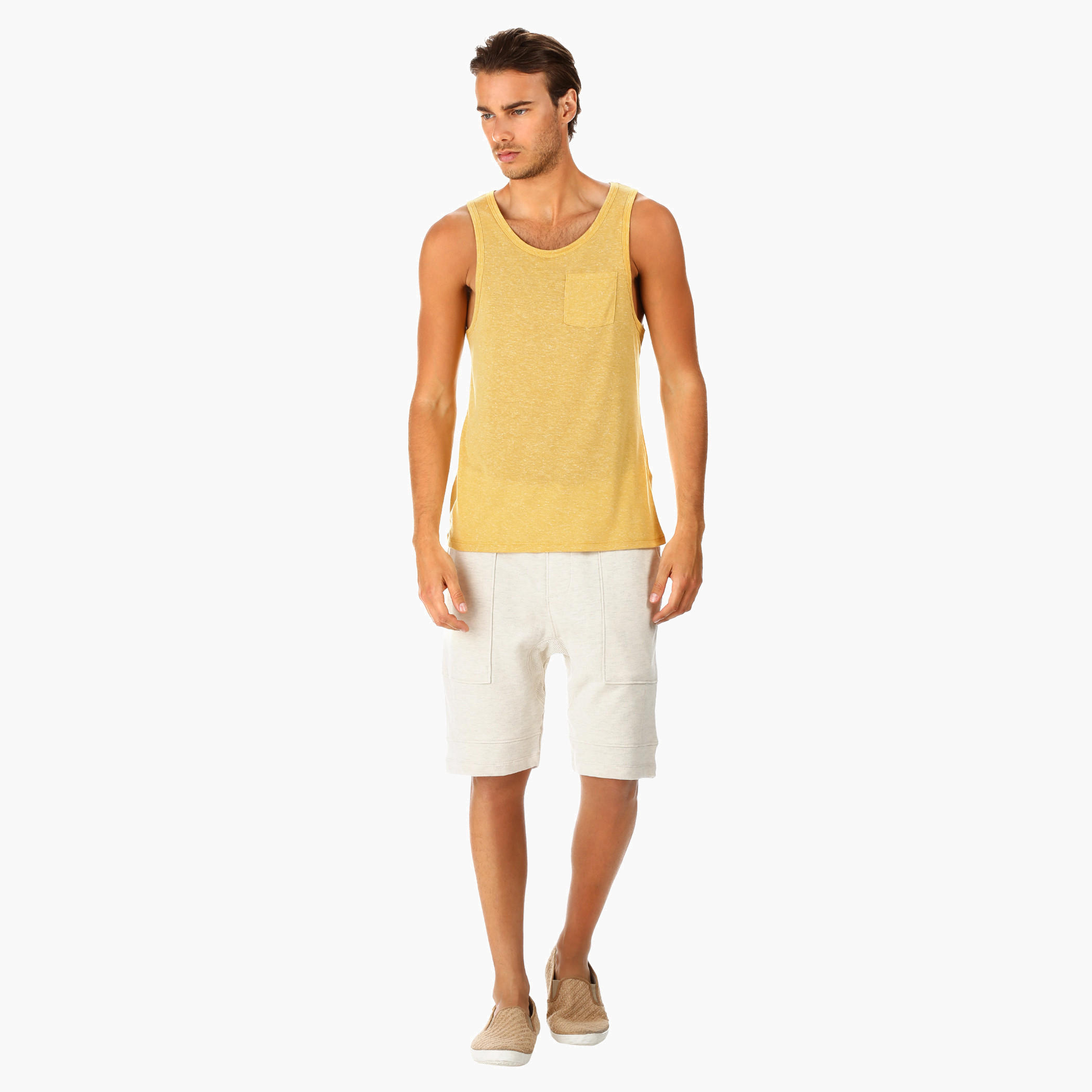 Solid Colour Crotch Shorts-men-clothing-bottoms-shorts-image-5