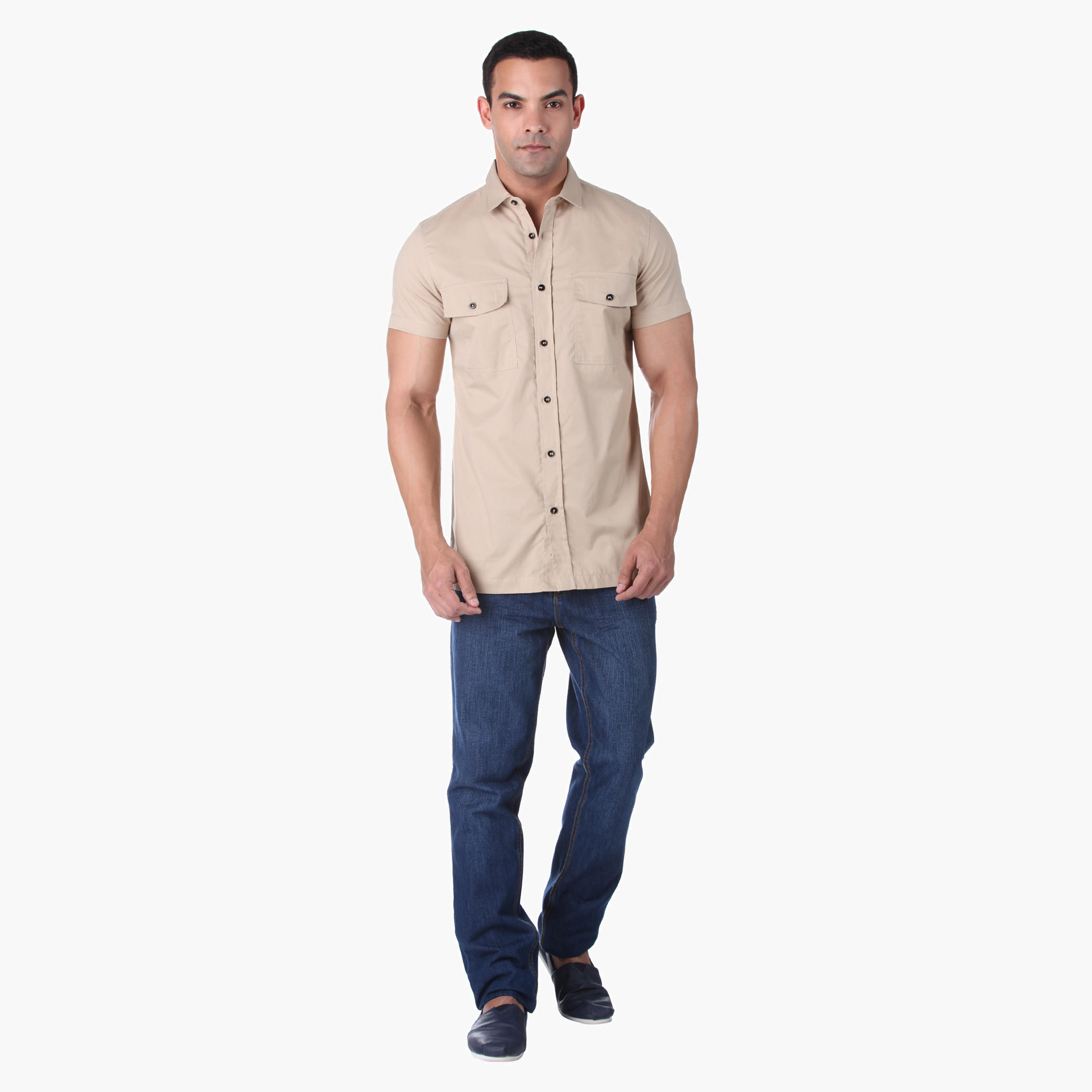 Solid Colour Shirt-men-clothing-shirts-image-1