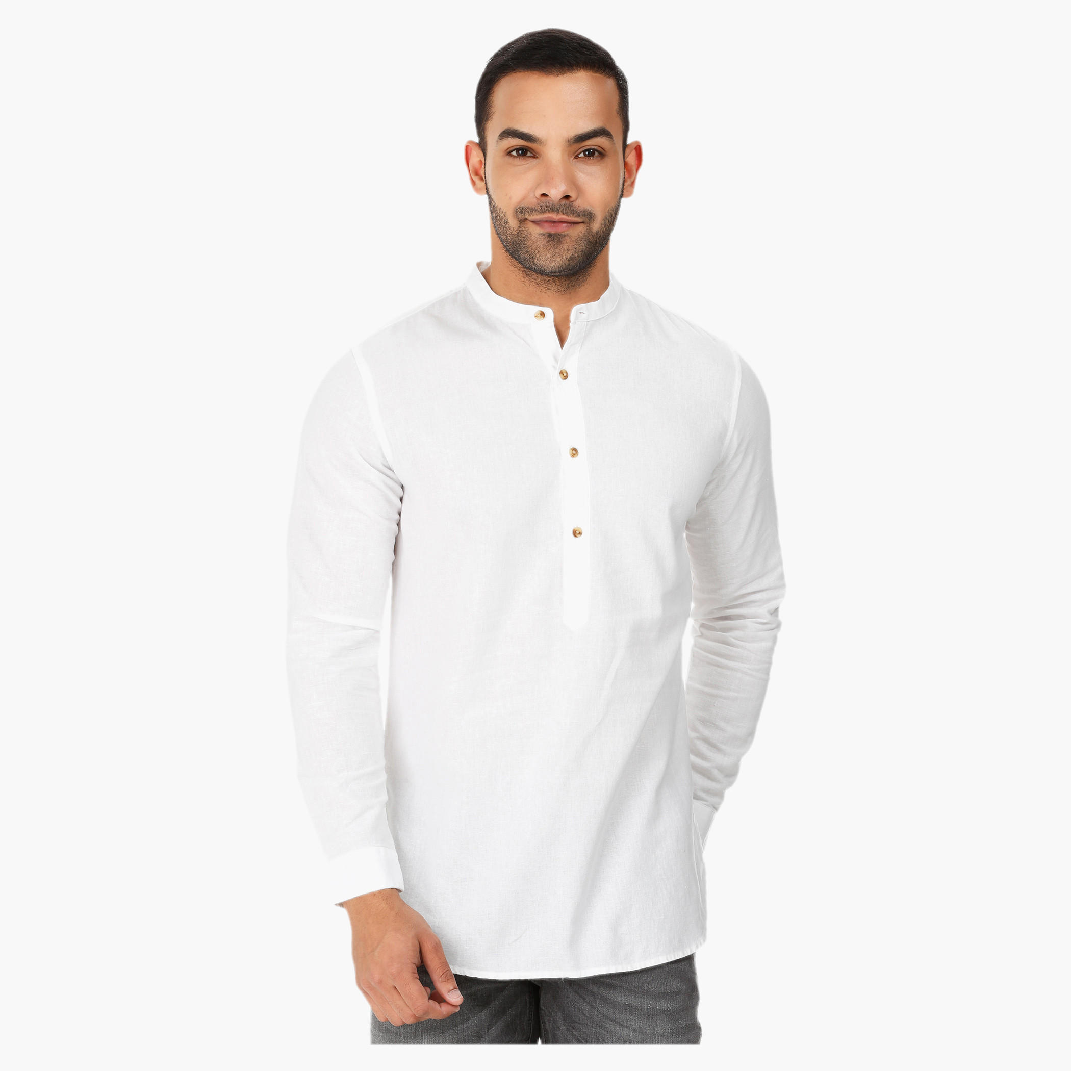 Mandarin Collar T-shirt-men-clothing-shirts-image-5