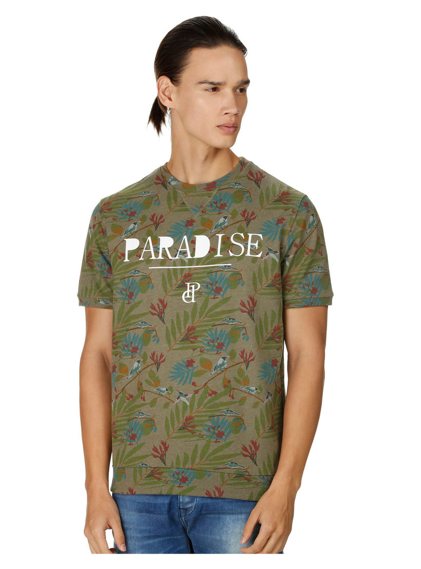 Floral Print Pullover-men-clothing-tshirtsandpolos-tshirts-image-1