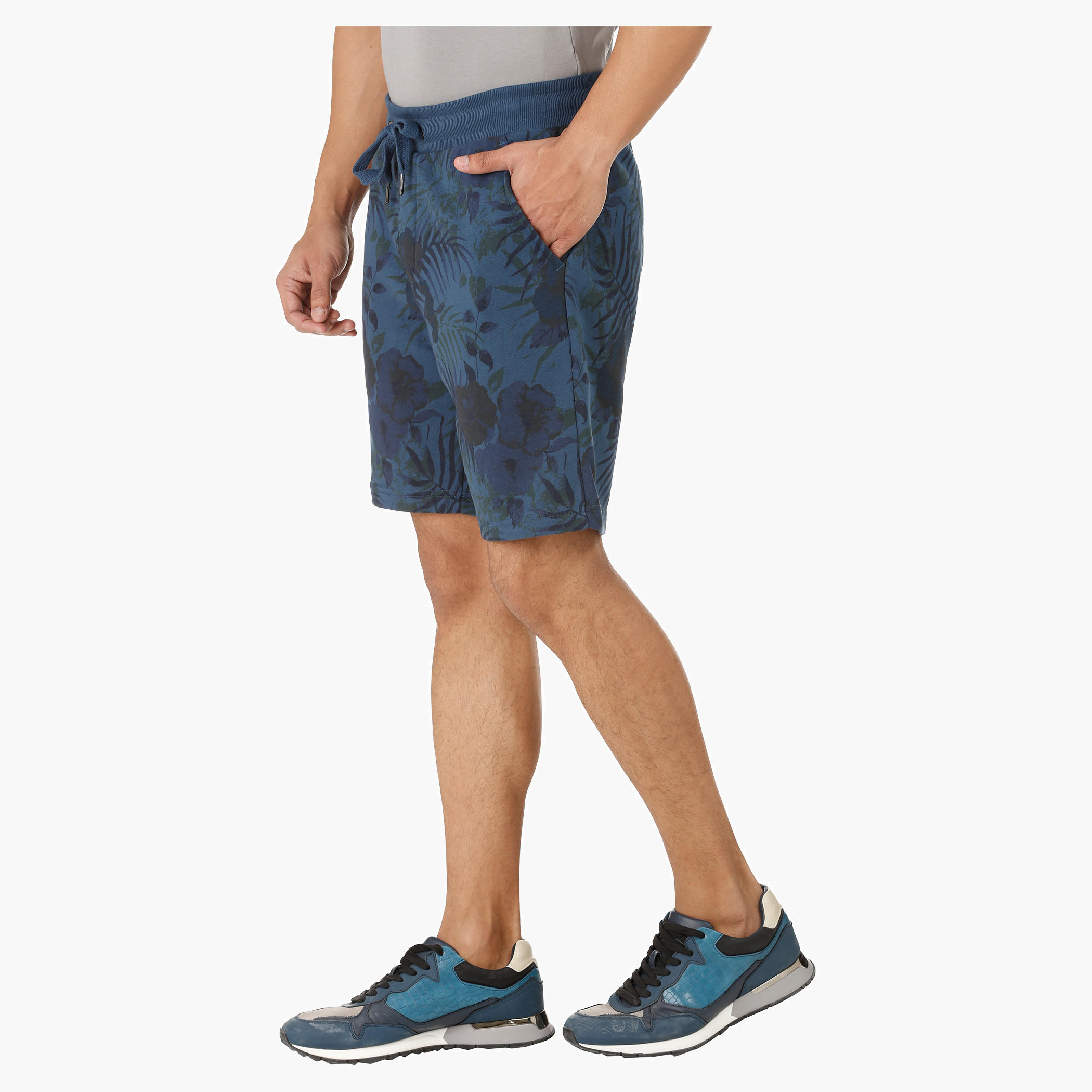 Floral Print Shorts with Drawstring-men-clothing-bottoms-shorts-image-3