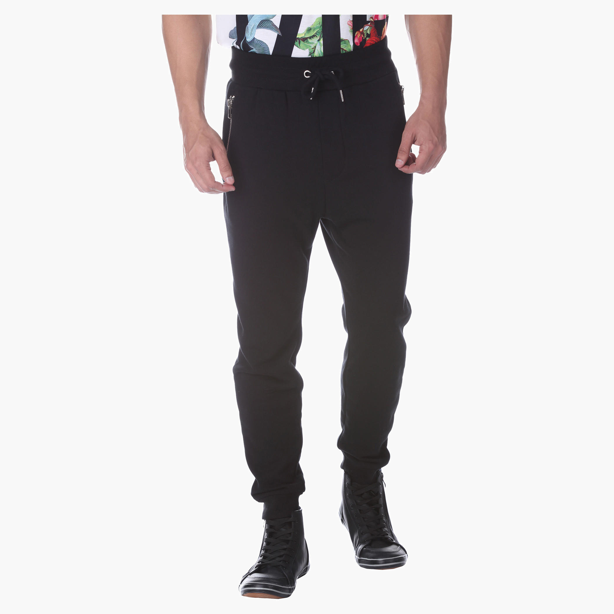 Solid Colour Jog Pants-men-clothing-bottoms-joggers-image-1