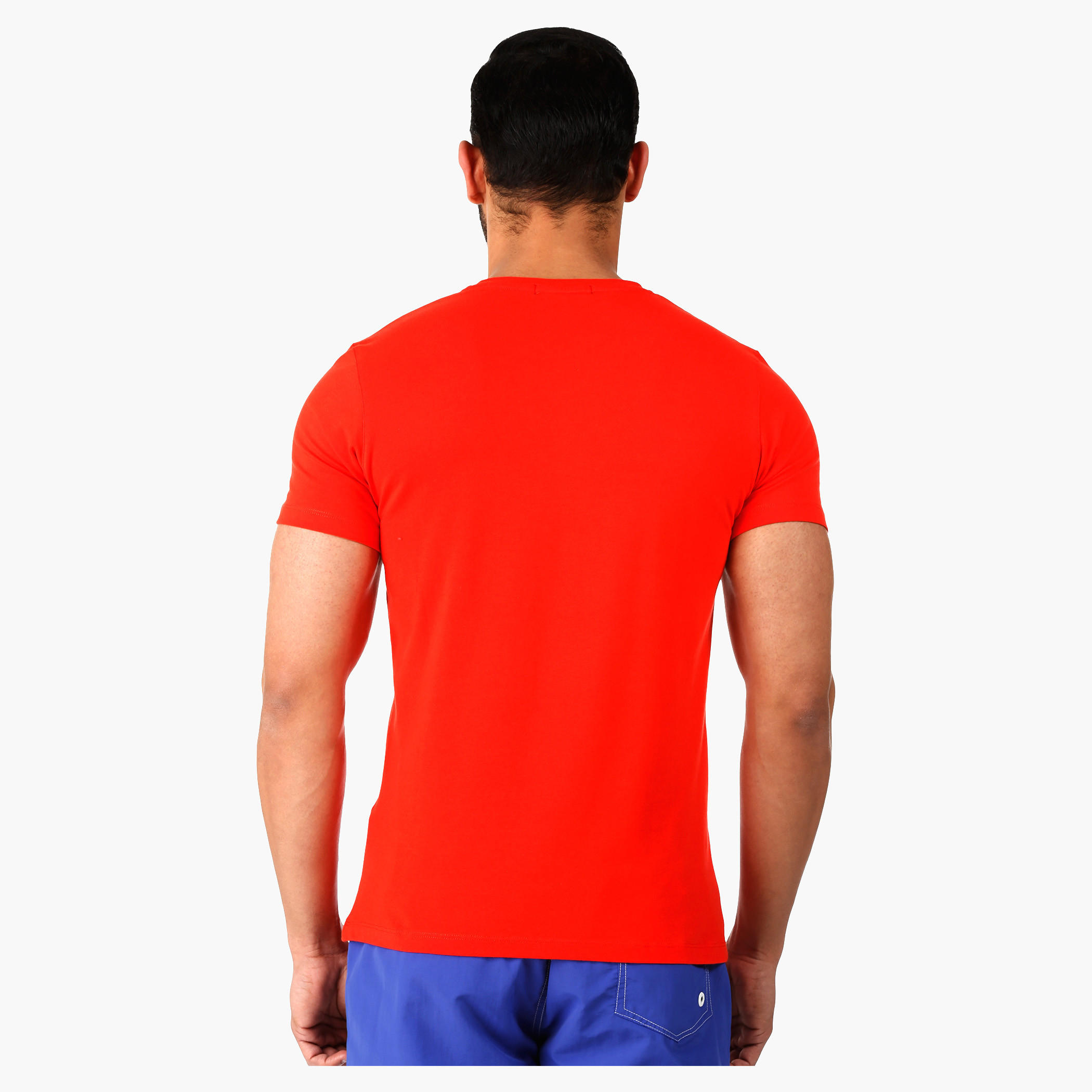 V-Neck T-Shirt with Short Sleeves in Body Fit-men-clothing-tshirtsandpolos-tshirts-image-2