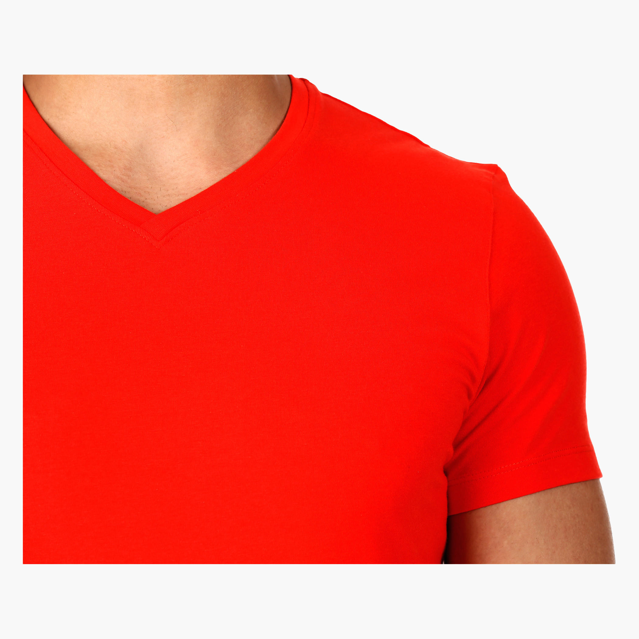 V-Neck T-Shirt with Short Sleeves in Body Fit-men-clothing-tshirtsandpolos-tshirts-image-4