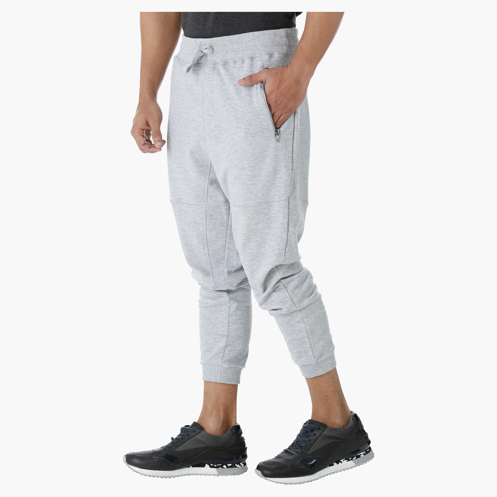 Melange Jog Pants with Zipper Pocket-men-clothing-bottoms-joggers-image-3