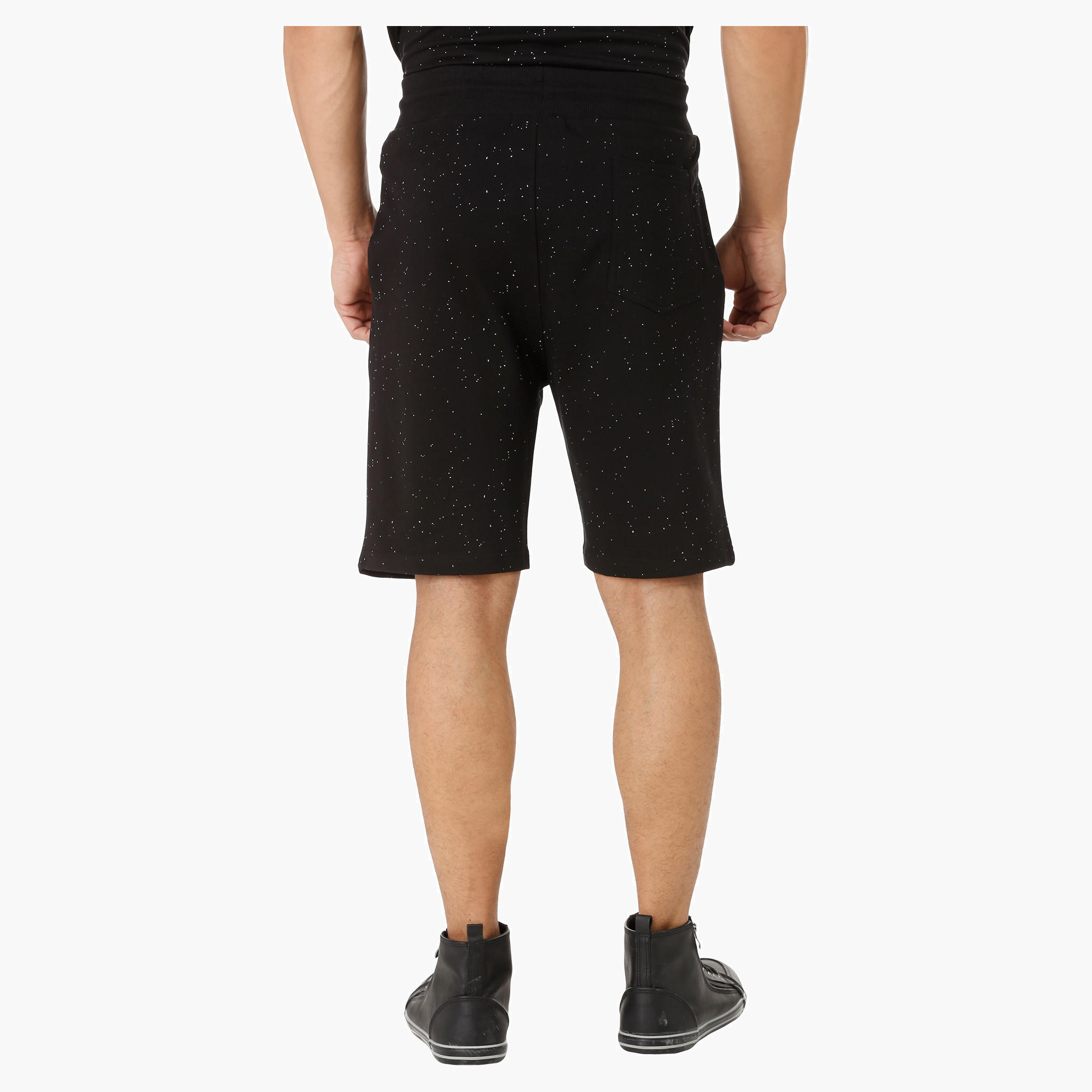 Knit Shorts with Splatter Effect-men-clothing-bottoms-shorts-image-4