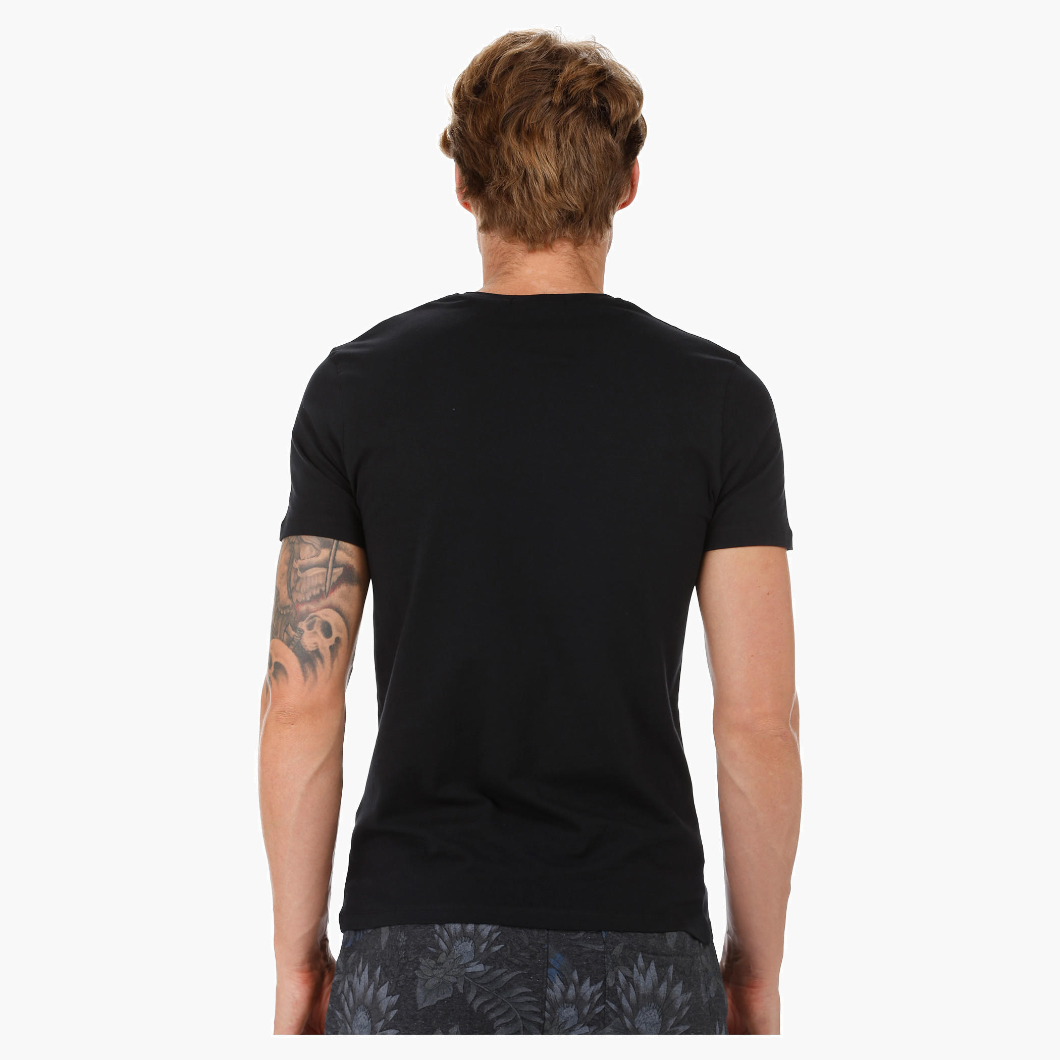 Short-sleeved V-neck T-shirt-men-clothing-tshirtsandpolos-tshirts-image-2