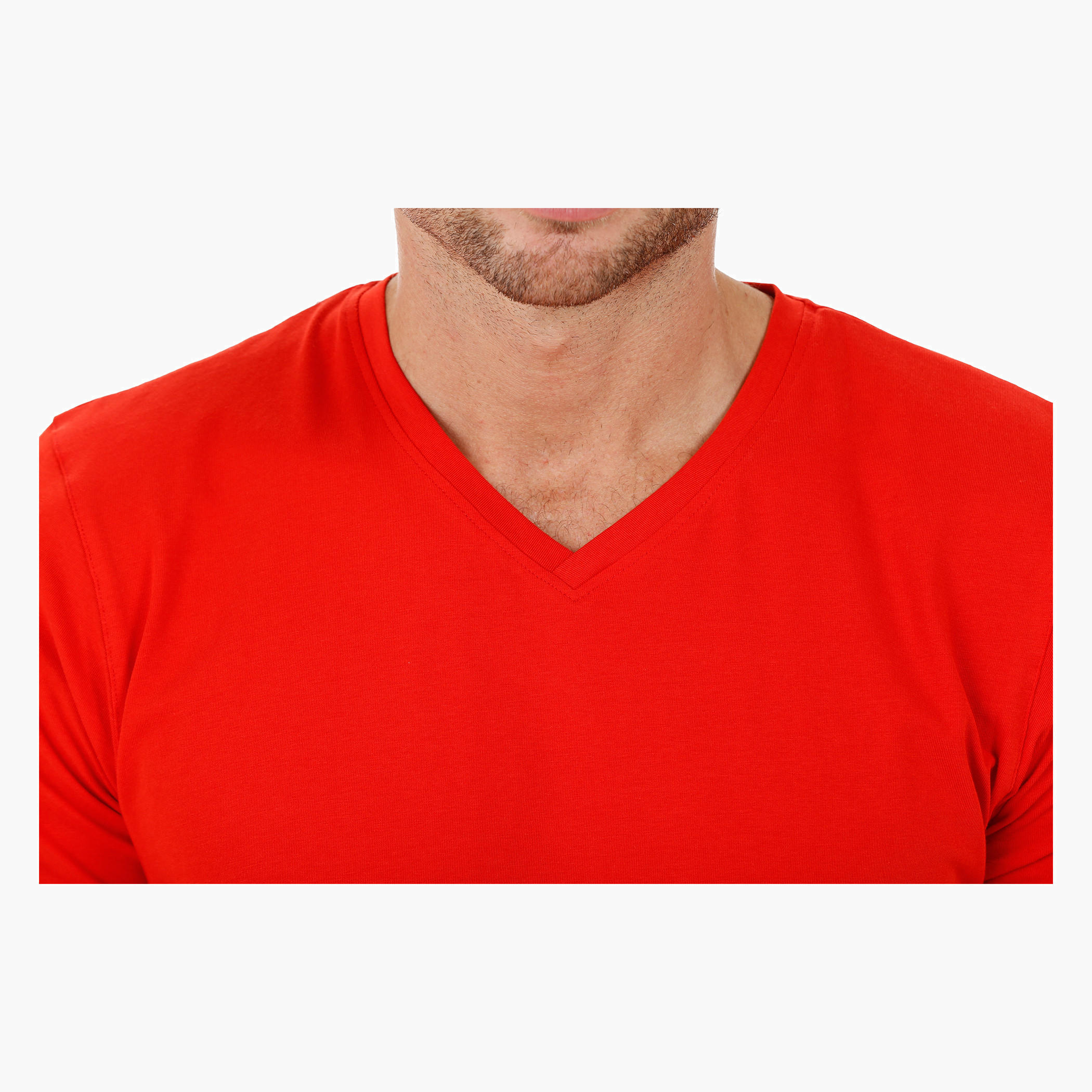 Short-sleeved V-neck T-shirt-men-clothing-tshirtsandpolos-tshirts-image-14