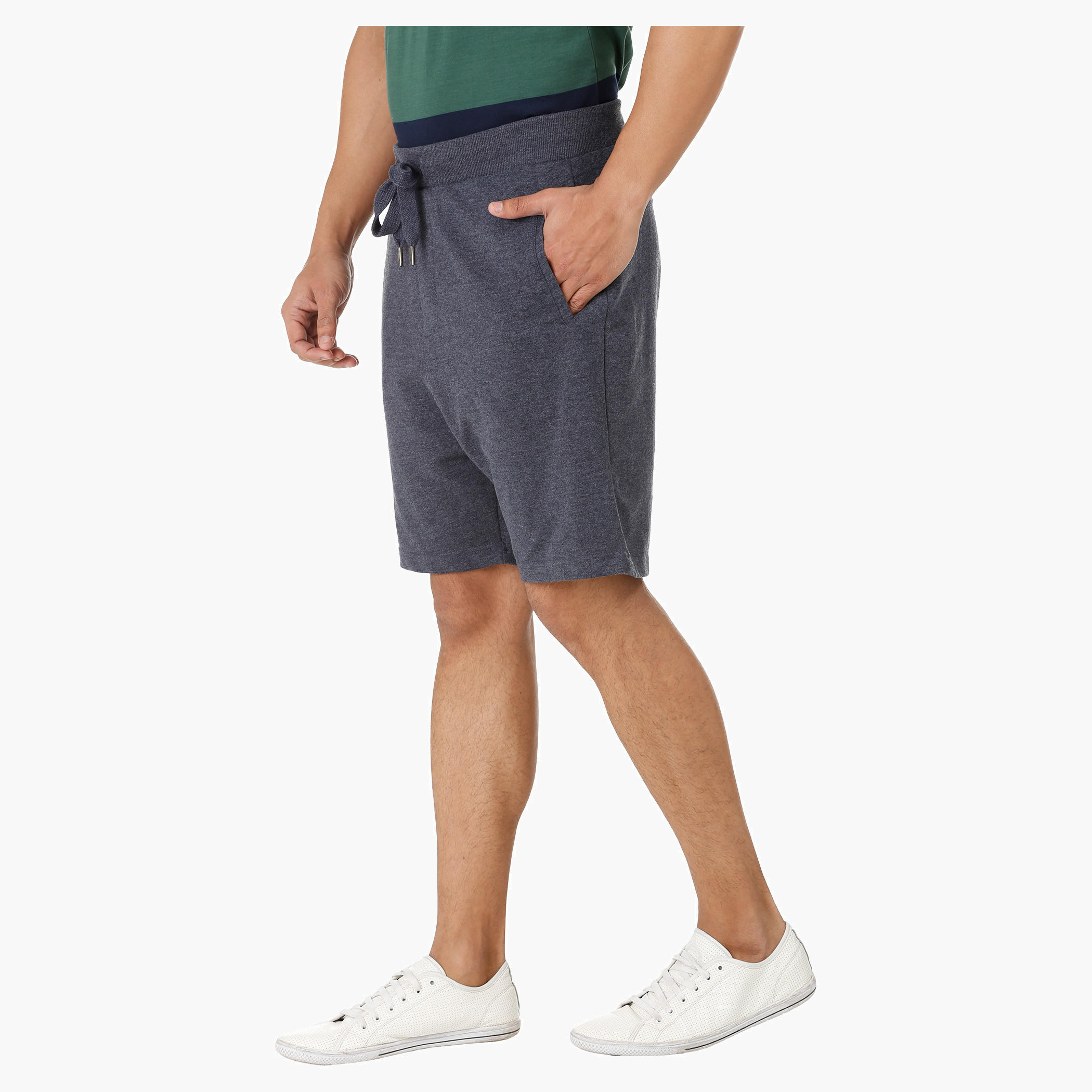 Melange Shorts with Drawstring-men-clothing-bottoms-shorts-image-8