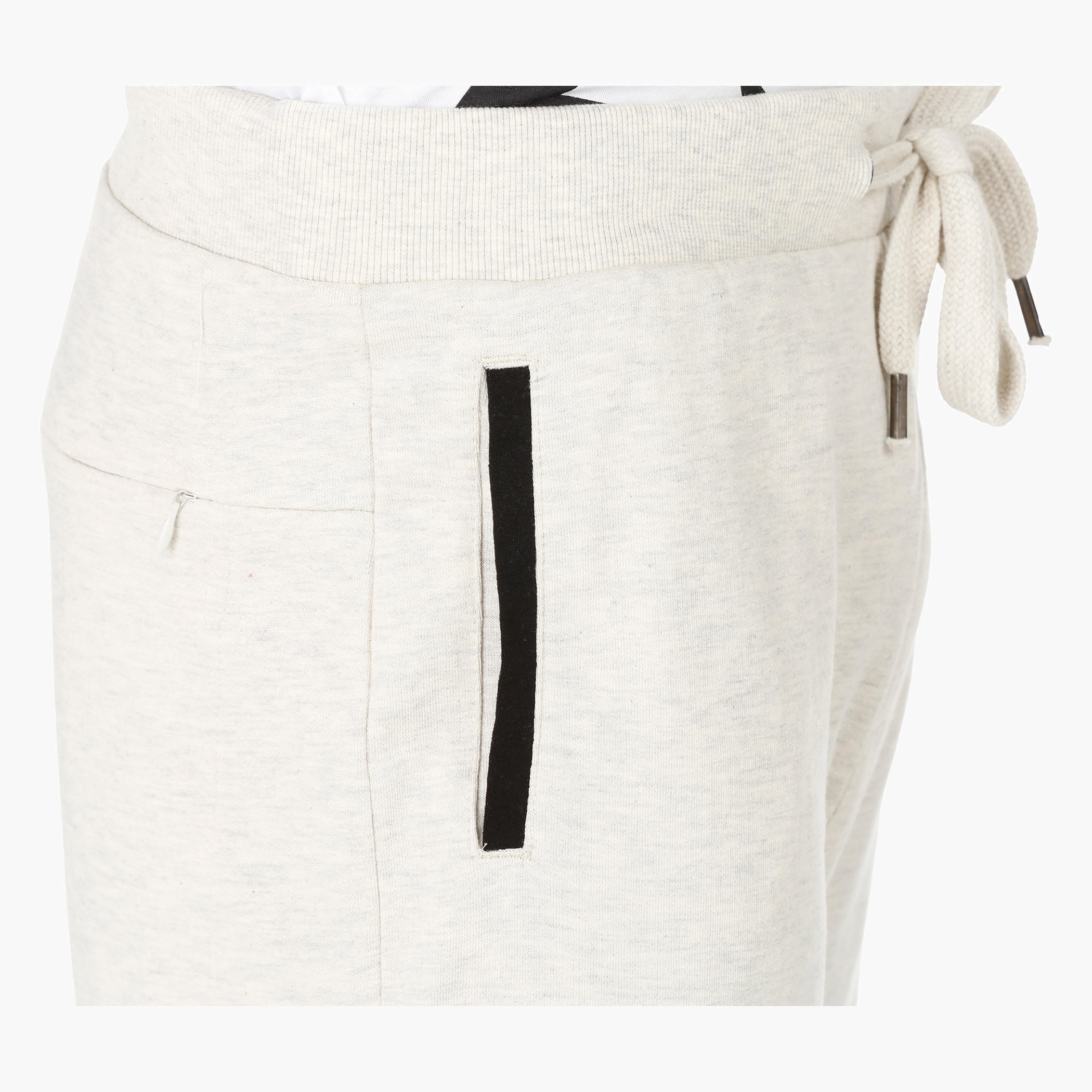 Melange Shorts with Drawstring-men-clothing-bottoms-shorts-image-2