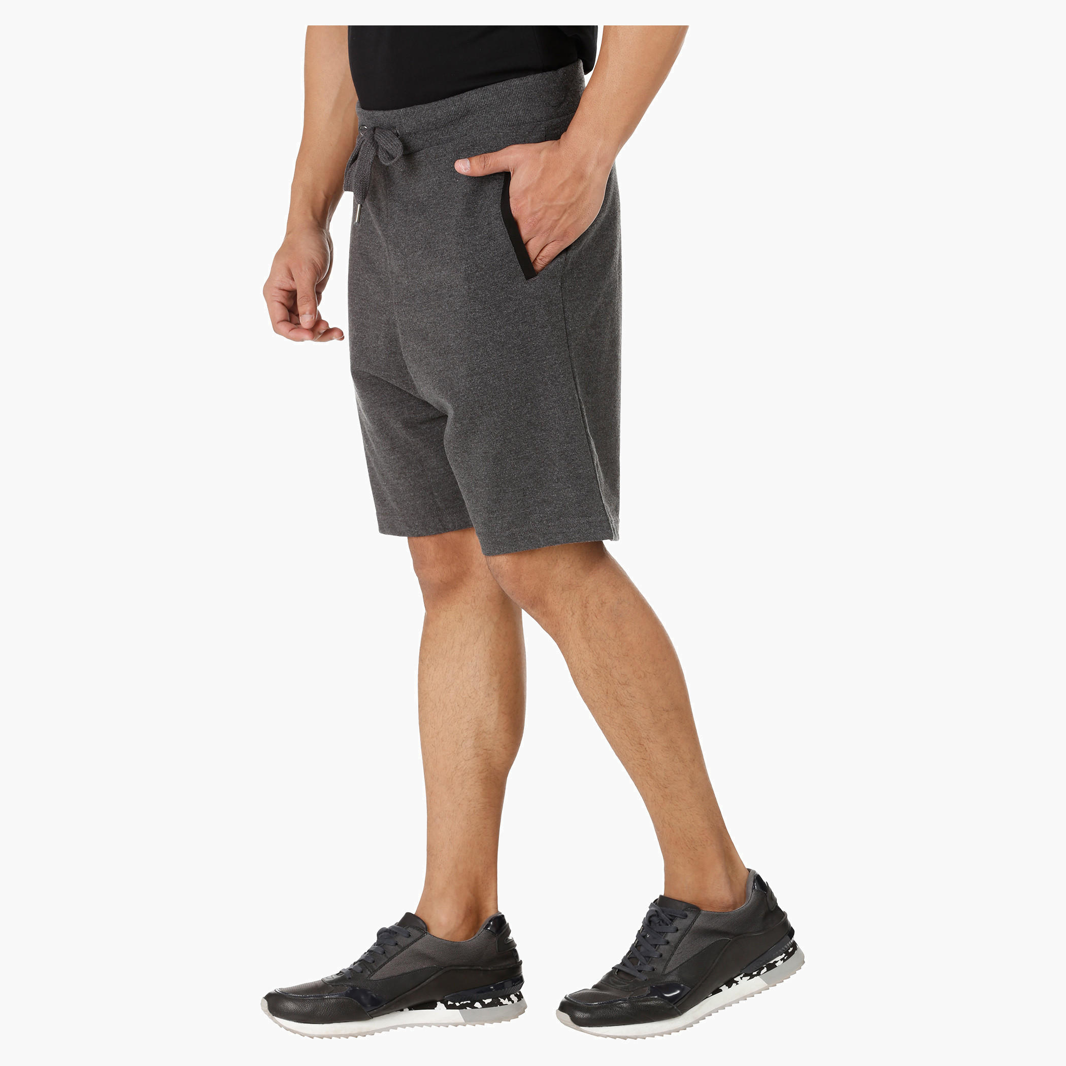 Melange Shorts with Drawstring-men-clothing-bottoms-shorts-image-13