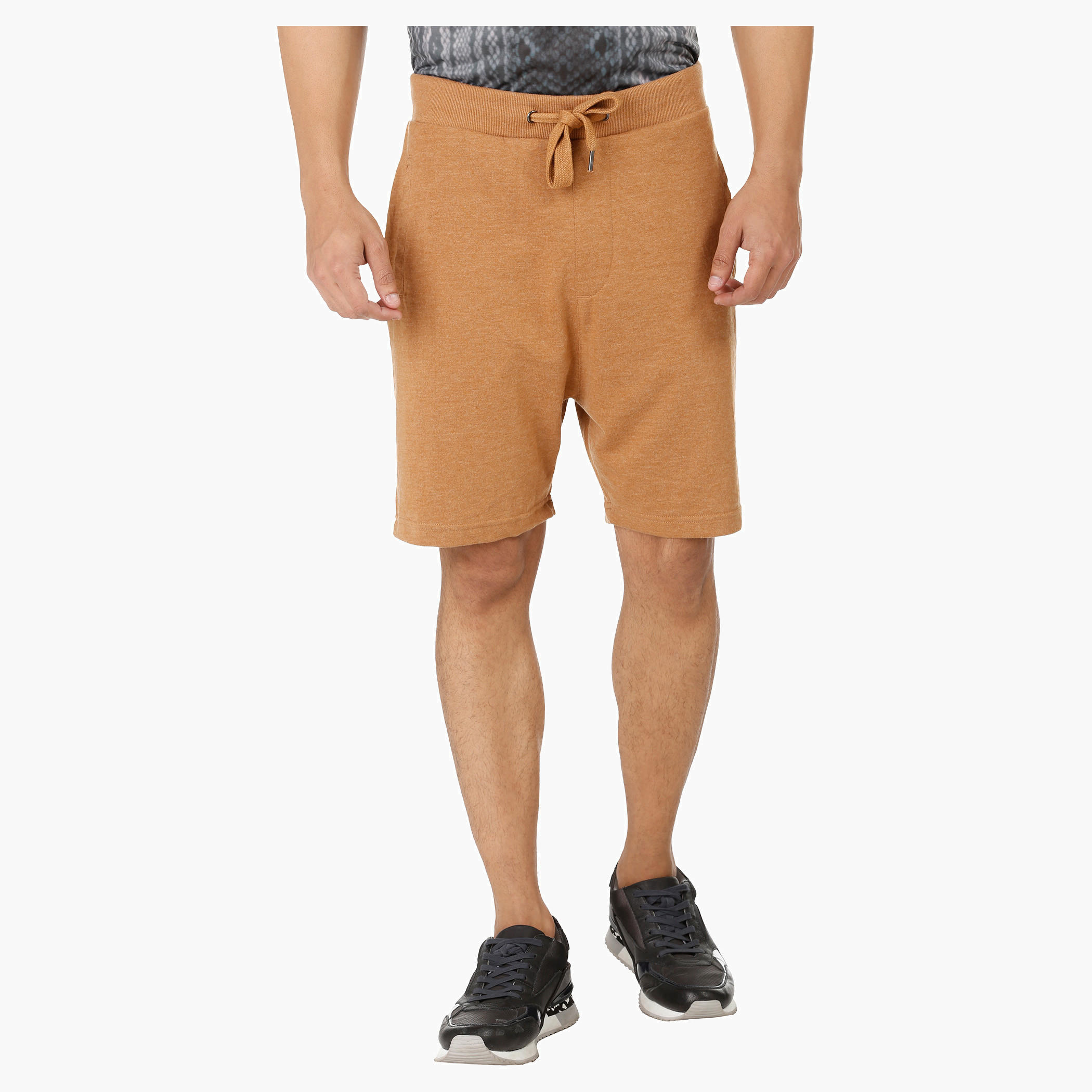 Melange Shorts with Drawstring-men-clothing-bottoms-shorts-image-16