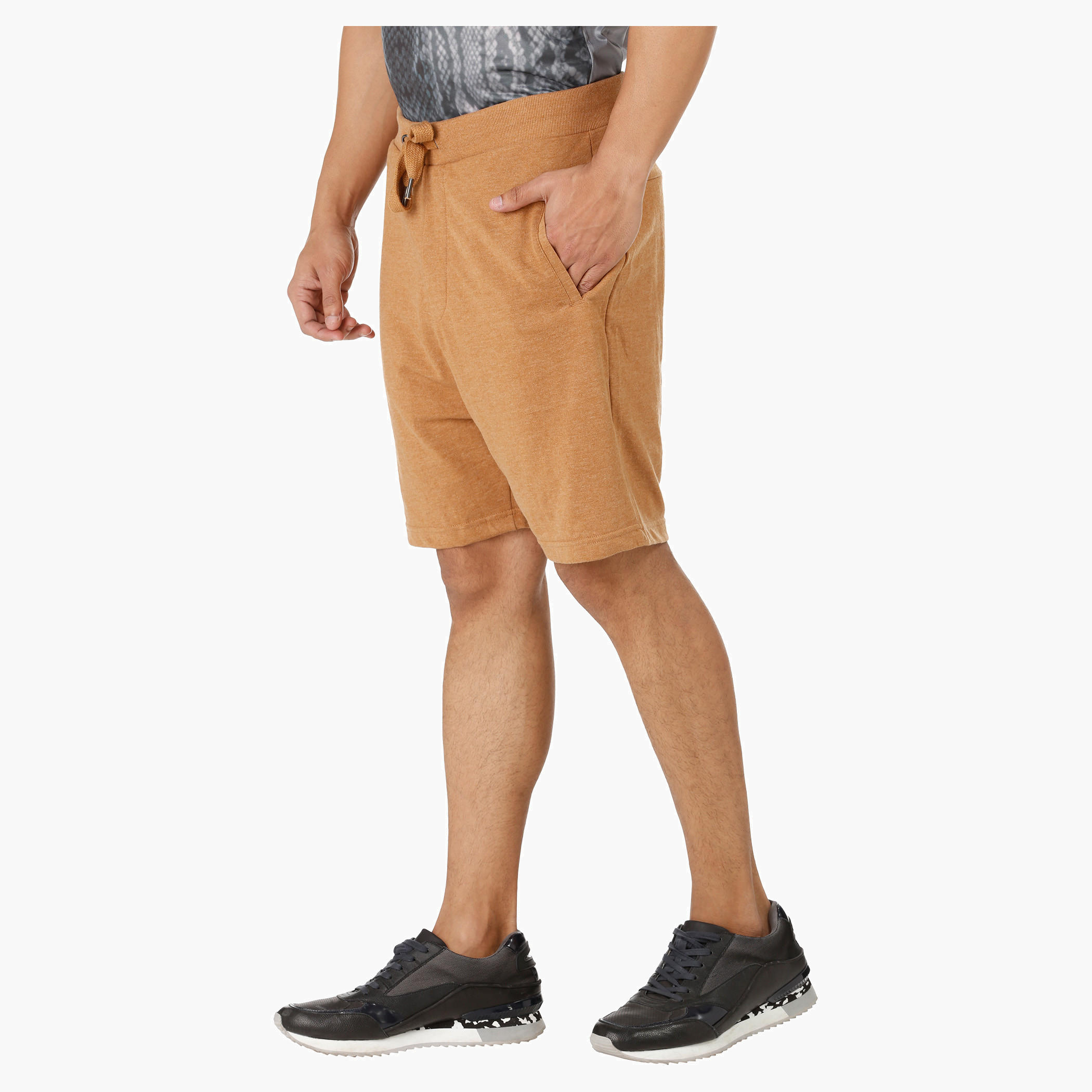 Melange Shorts with Drawstring-men-clothing-bottoms-shorts-image-18