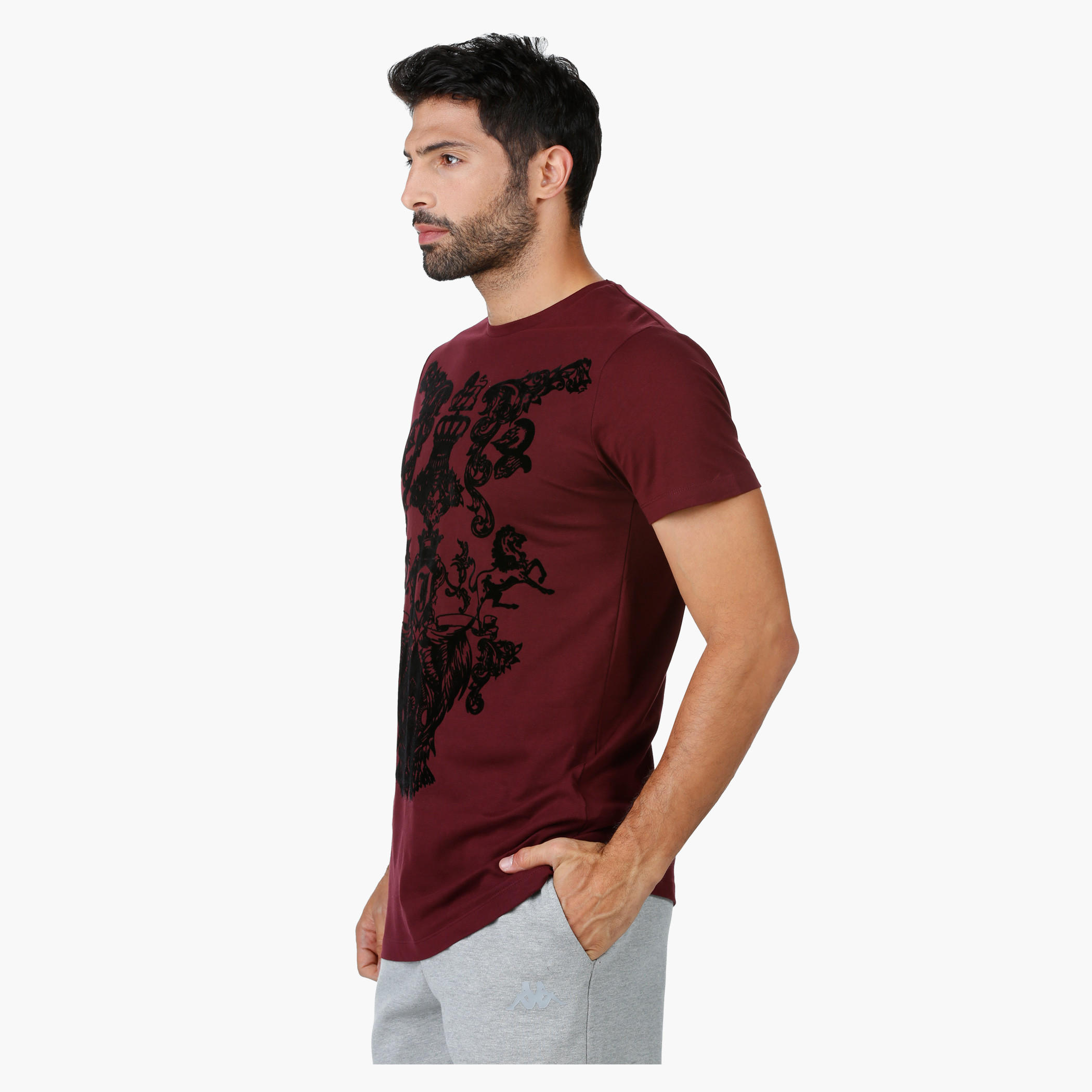 Printed Cotton T-Shirt with Crew Neck and Short Sleeves in Regular Fit-men-clothing-tshirtsandpolos-tshirts-image-3