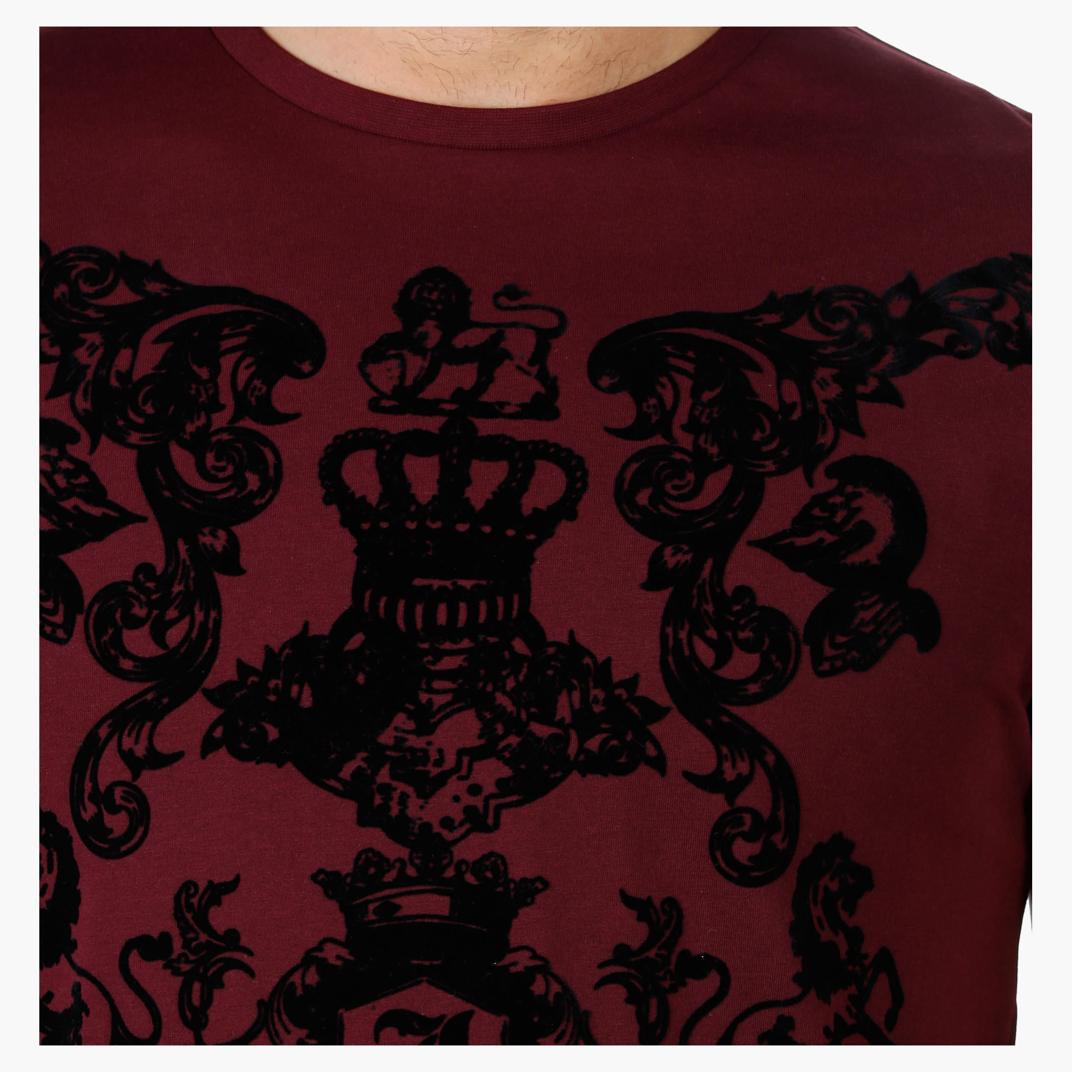 Printed Cotton T-Shirt with Crew Neck and Short Sleeves in Regular Fit-men-clothing-tshirtsandpolos-tshirts-image-4