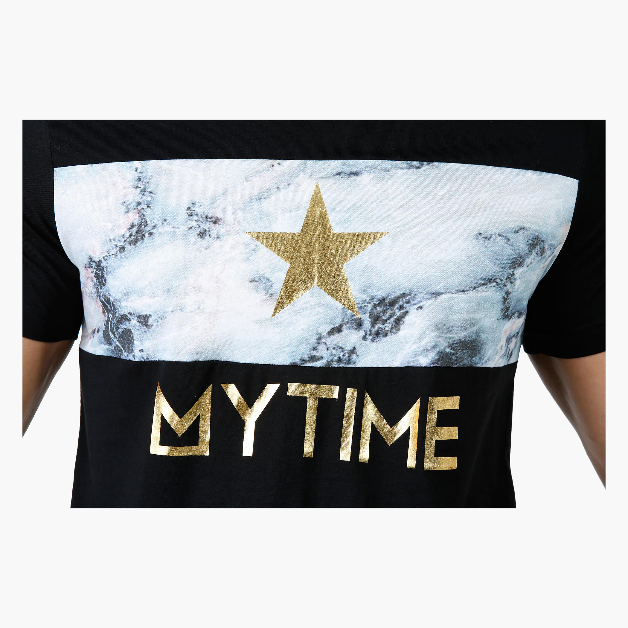 Printed Cotton T-Shirt with Round Neck and Short Sleeves-men-clothing-tshirtsandpolos-tshirts-image-4