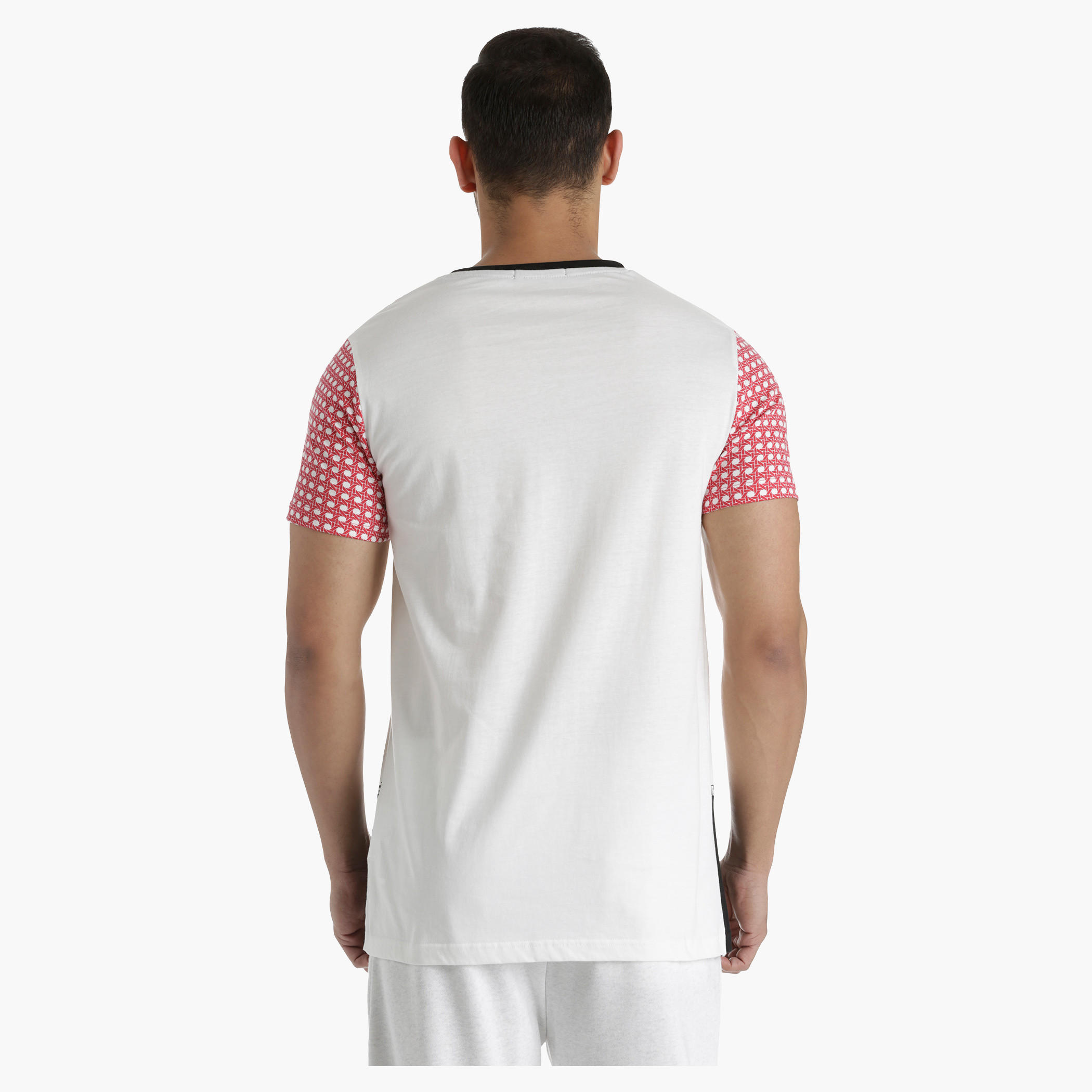 Cotton Printed T-Shirt with Contrast Cut-and-Sew Panels in Regular Fit-men-clothing-tshirtsandpolos-tshirts-image-2