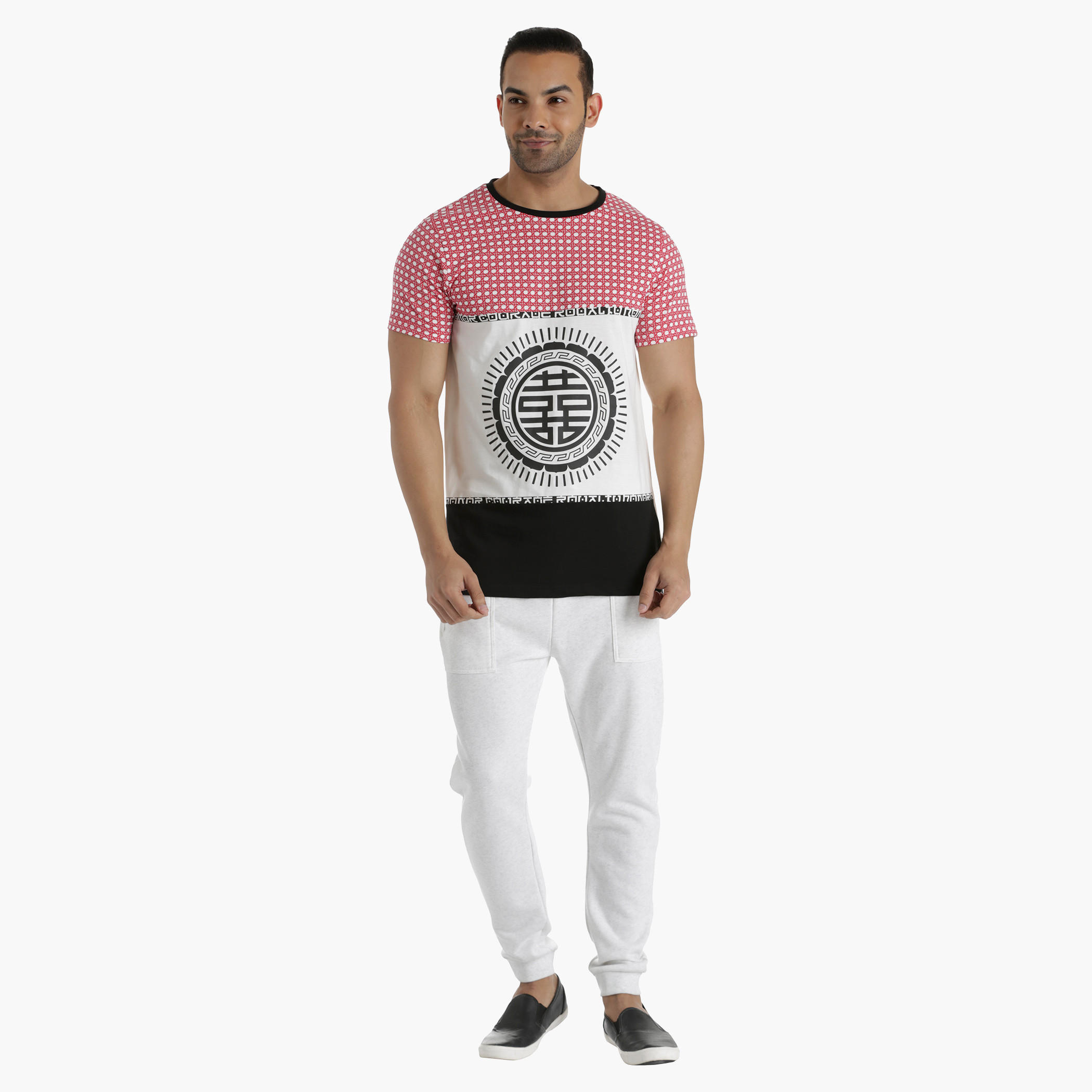 Cotton Printed T-Shirt with Contrast Cut-and-Sew Panels in Regular Fit-men-clothing-tshirtsandpolos-tshirts-image-5