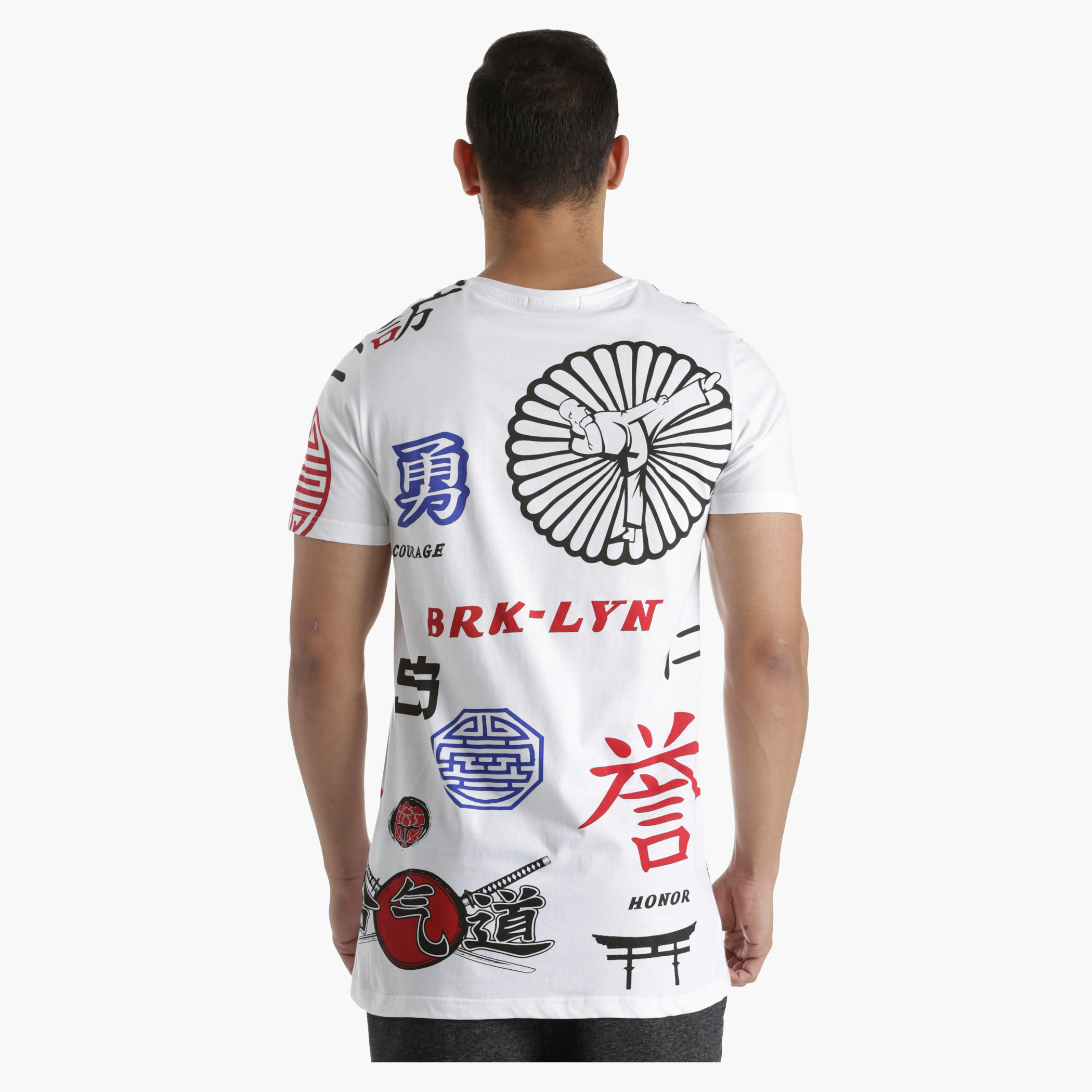 Cotton T-Shirt with All Over Print in Regular Fit-men-clothing-tshirtsandpolos-tshirts-image-2