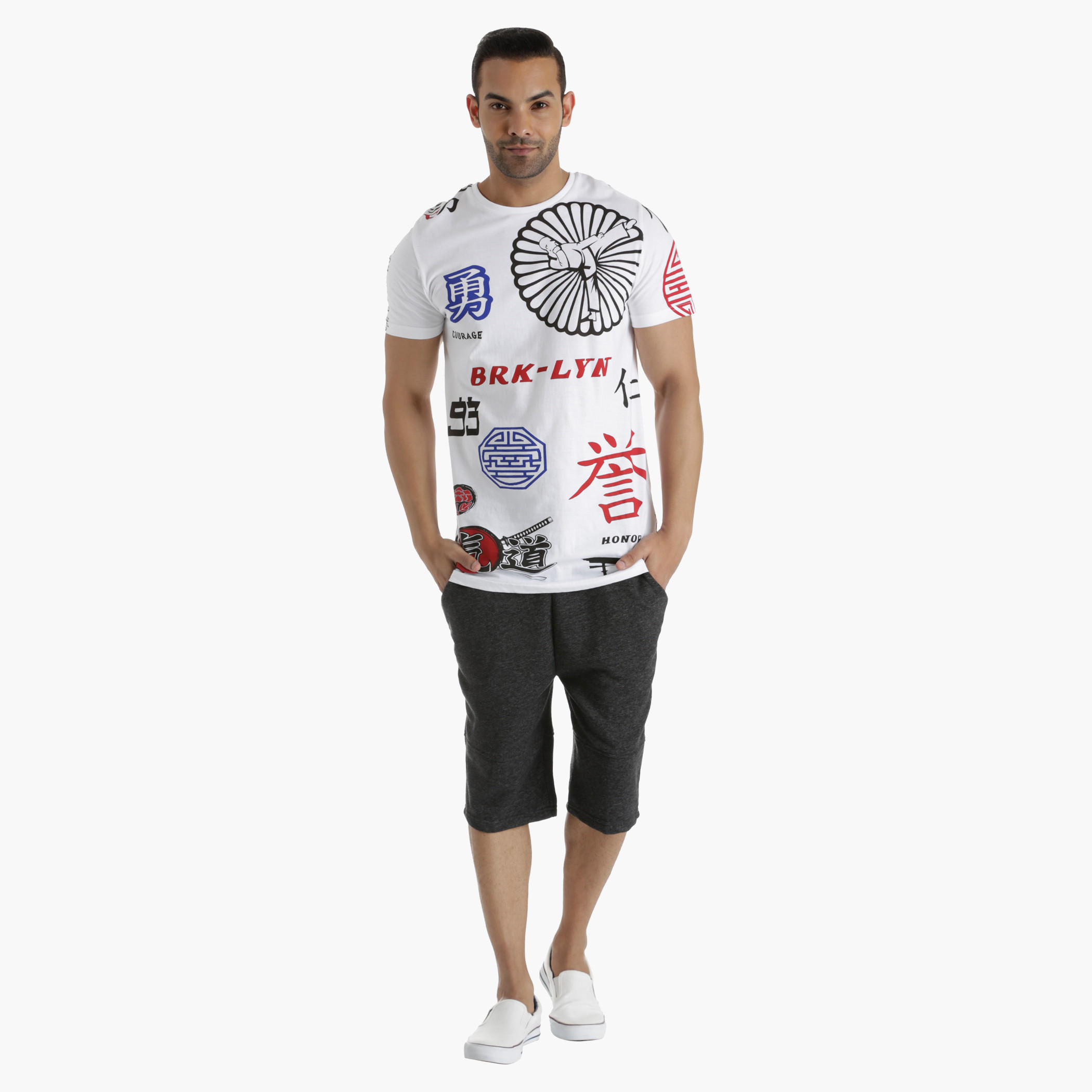 Cotton T-Shirt with All Over Print in Regular Fit-men-clothing-tshirtsandpolos-tshirts-image-5
