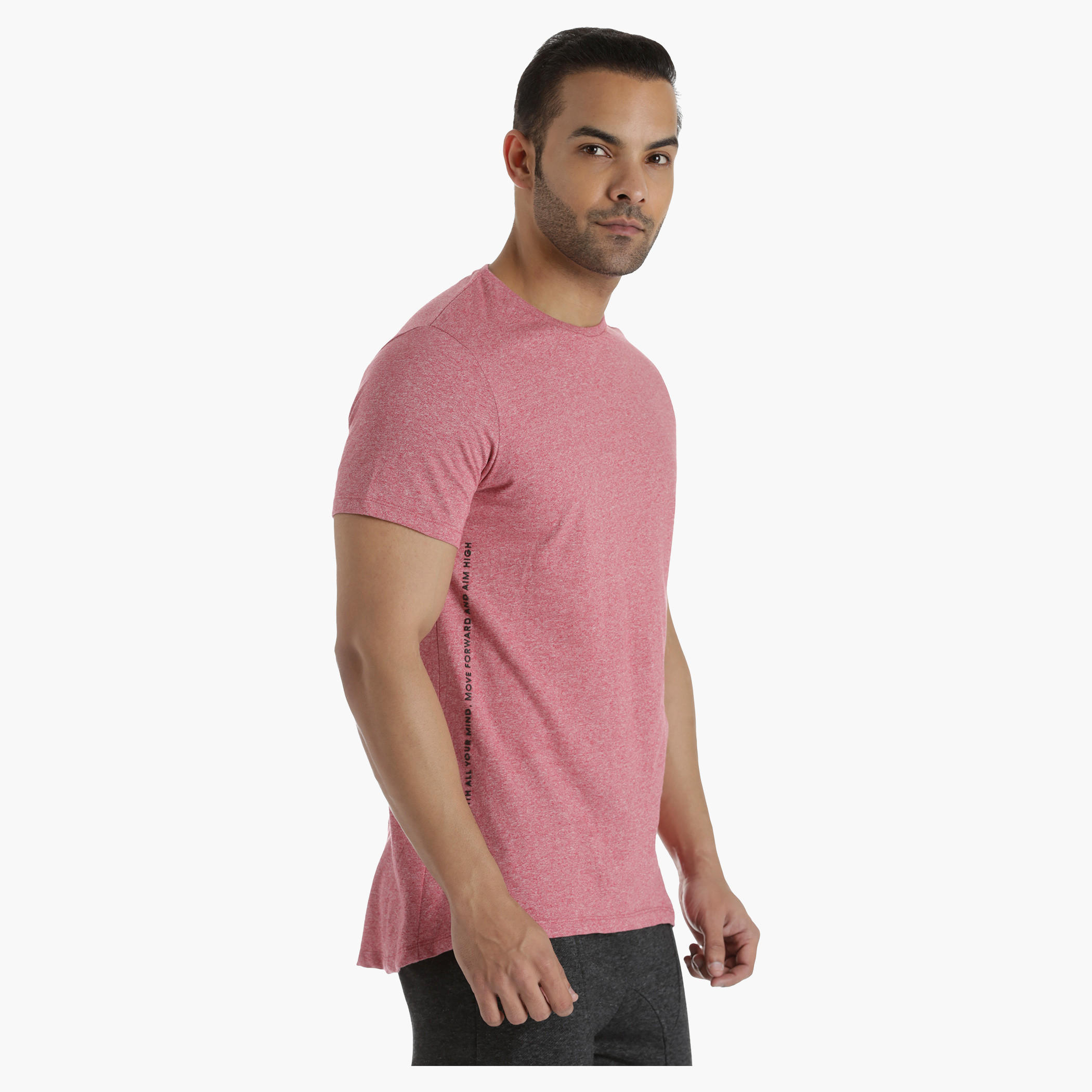 Cotton Crew Neck T-Shirt with Long Back and U Hem in Regular Fit-men-clothing-tshirtsandpolos-tshirts-image-3
