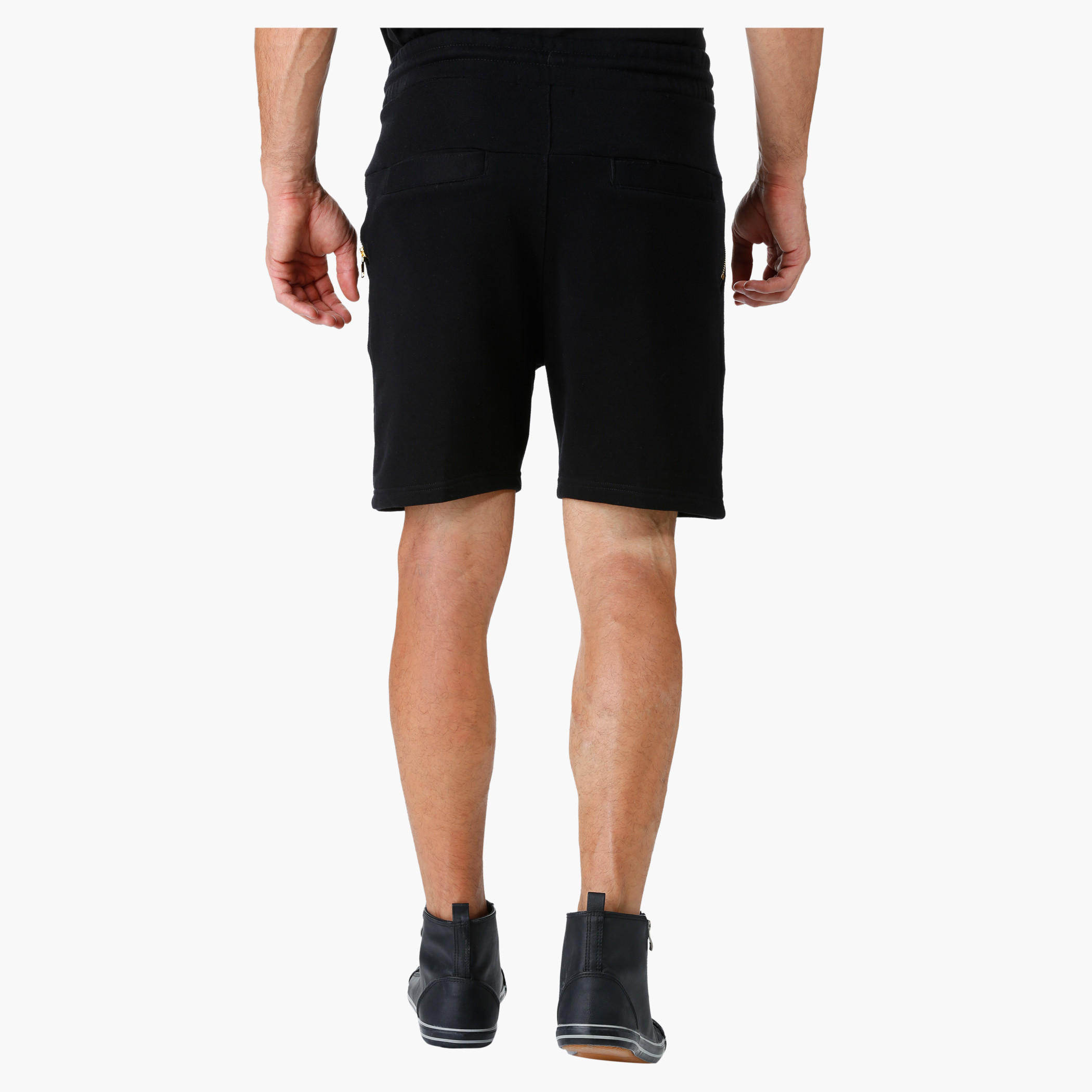Drawstring Shorts with Zippered Pockets in Regular Fit-men-clothing-bottoms-shorts-image-2