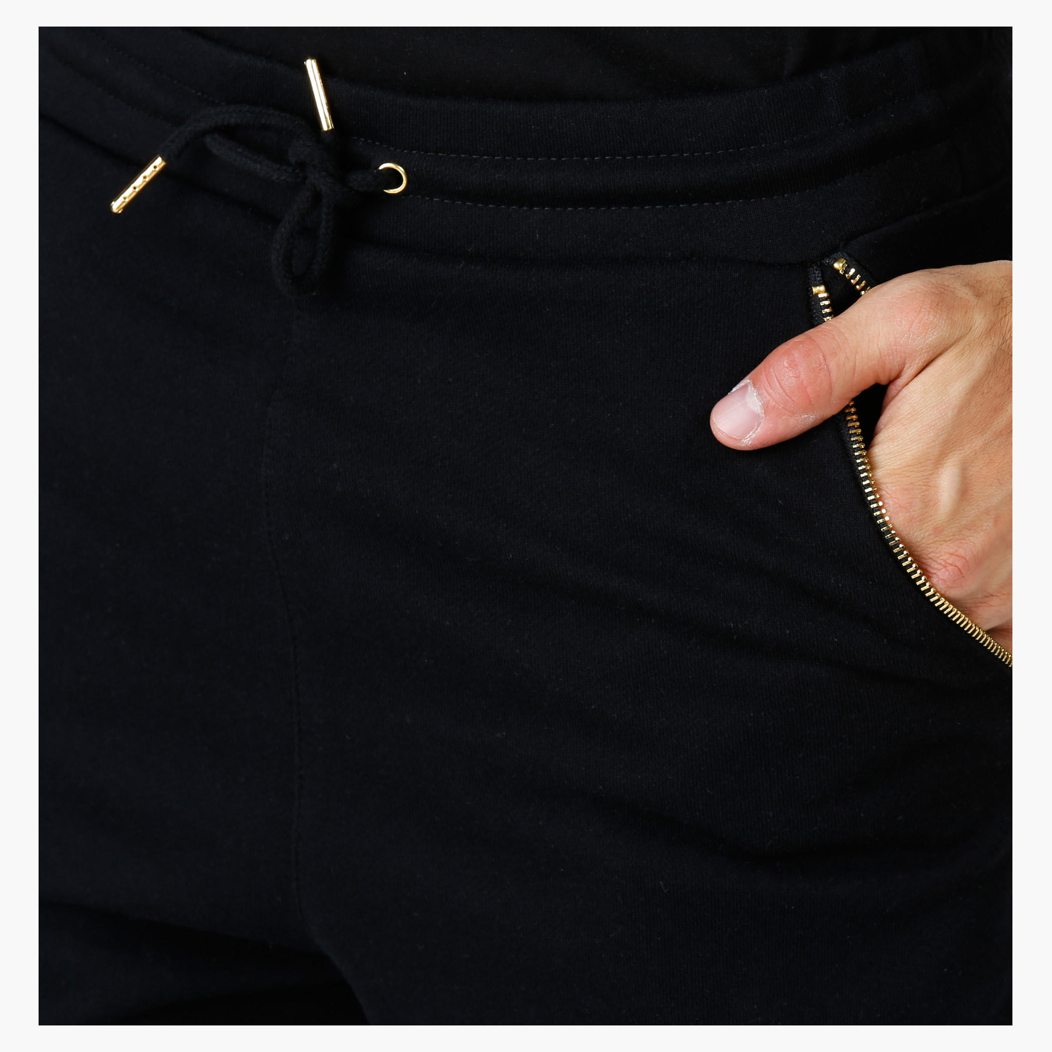 Drawstring Shorts with Zippered Pockets in Regular Fit-men-clothing-bottoms-shorts-image-4