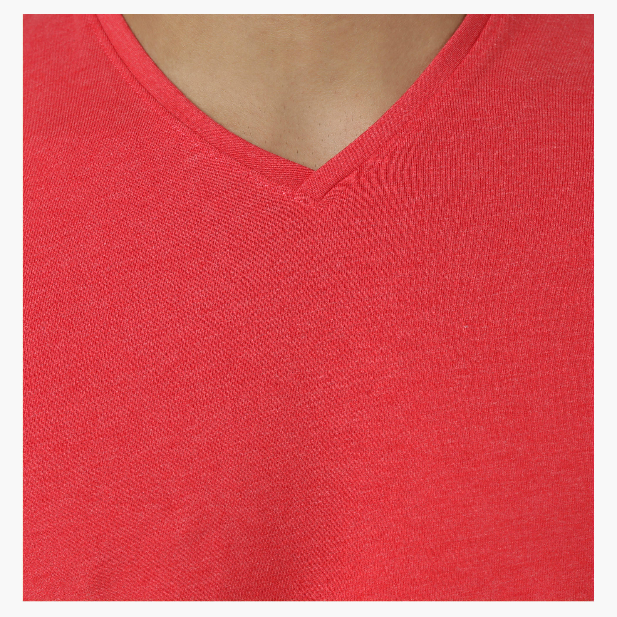 Basic T-Shirt with V-Neck and Short Sleeves in Muscle Fit-men-clothing-tshirtsandpolos-tshirts-image-2