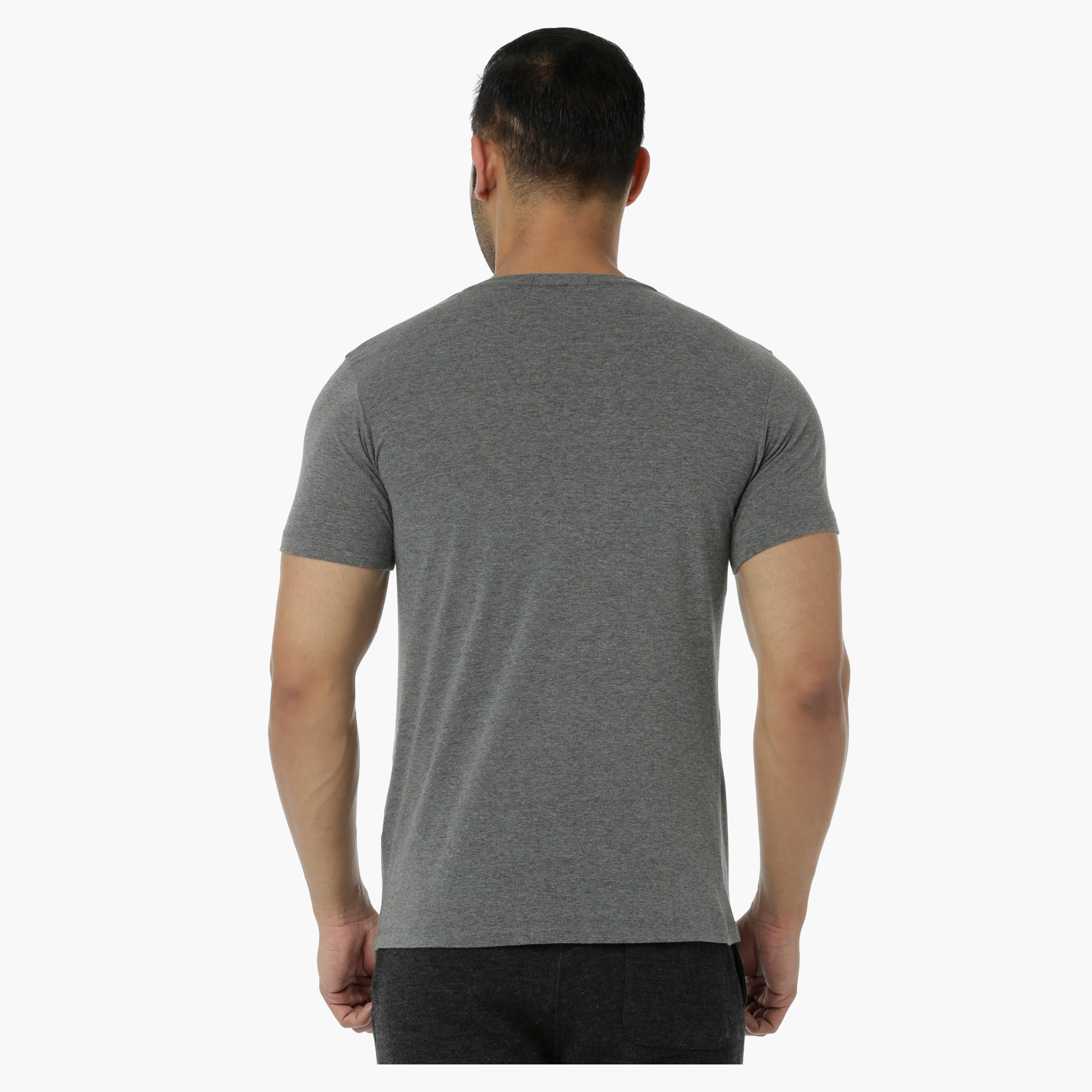 Basic T-Shirt with V-Neck and Short Sleeves in Muscle Fit-men-clothing-tshirtsandpolos-tshirts-image-7