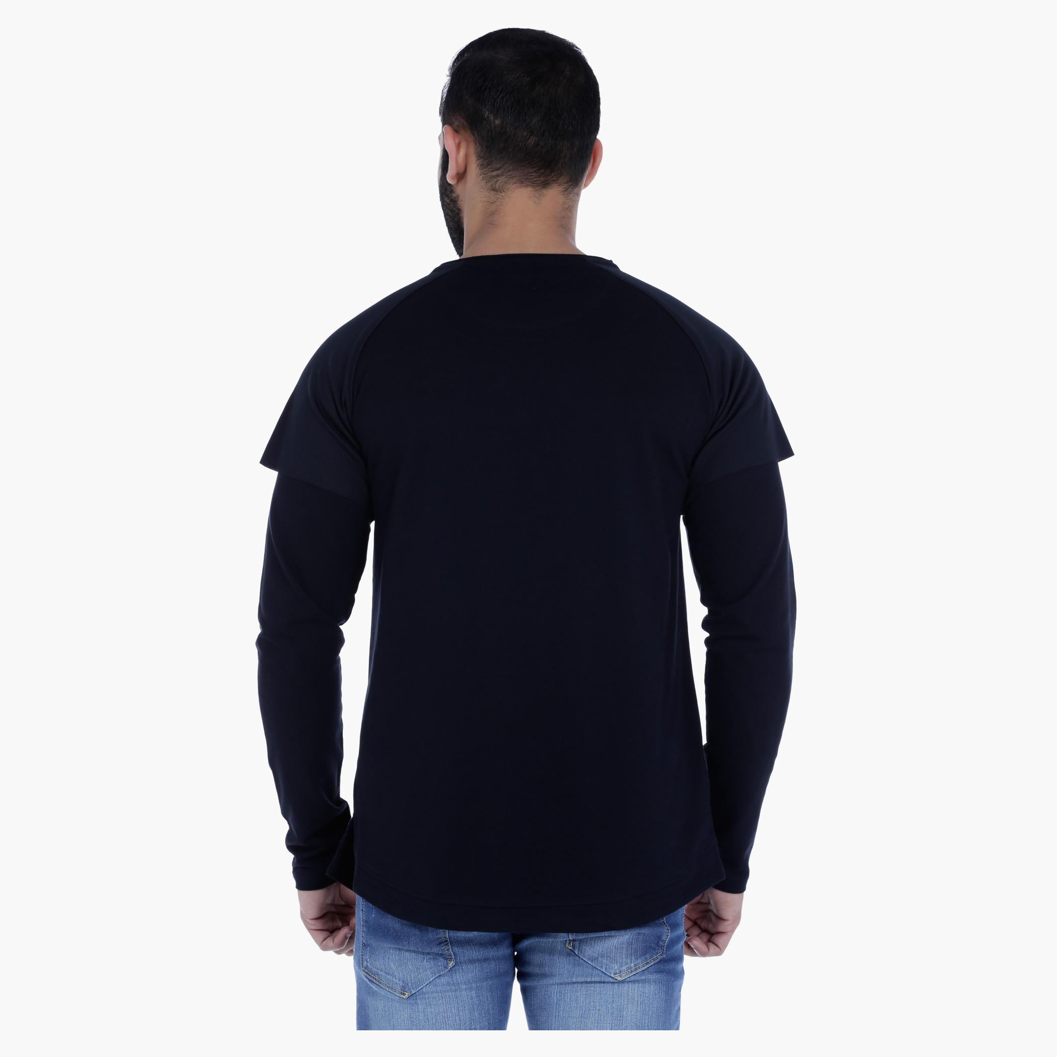 Double Layer Cotton T-Shirt with Long Sleeves-men-clothing-tshirtsandpolos-tshirts-image-2