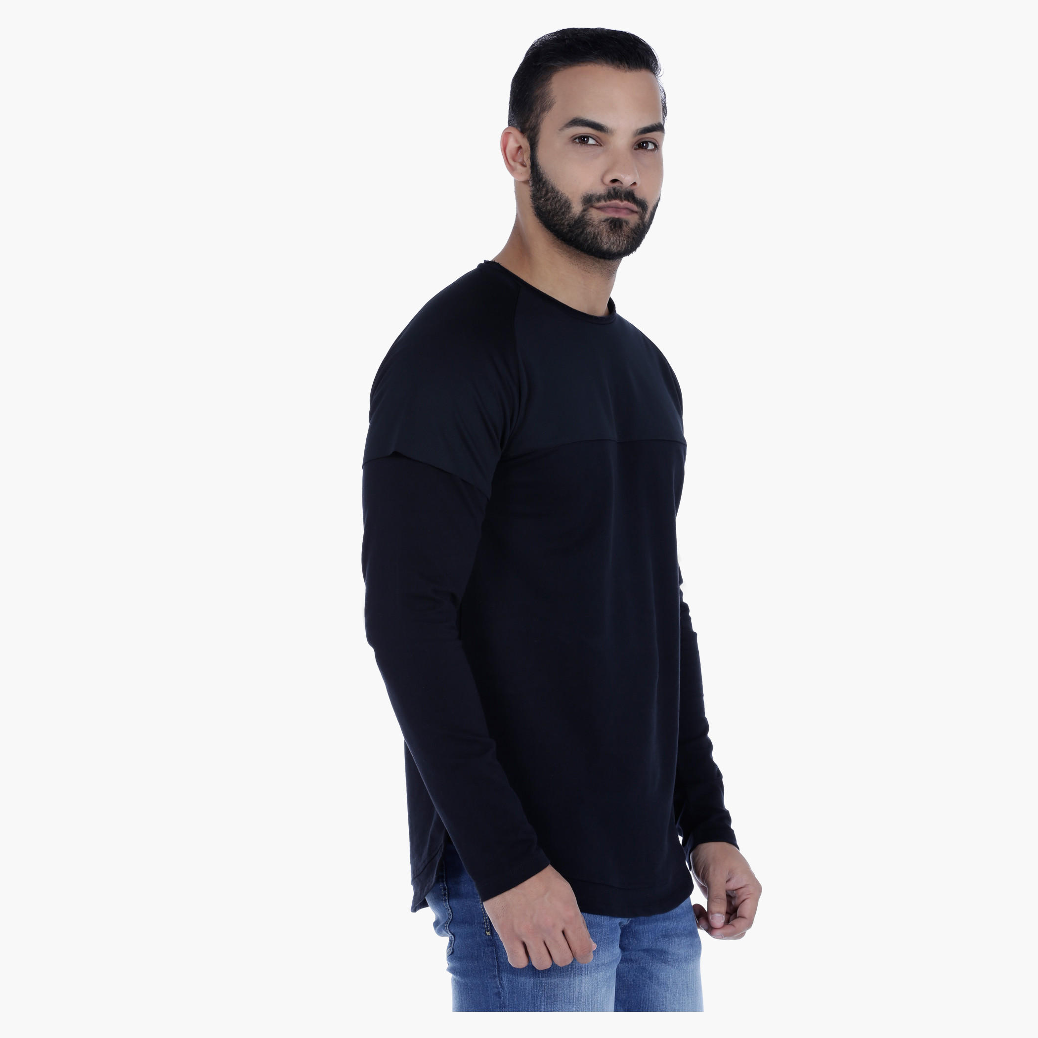 Double Layer Cotton T-Shirt with Long Sleeves-men-clothing-tshirtsandpolos-tshirts-image-3