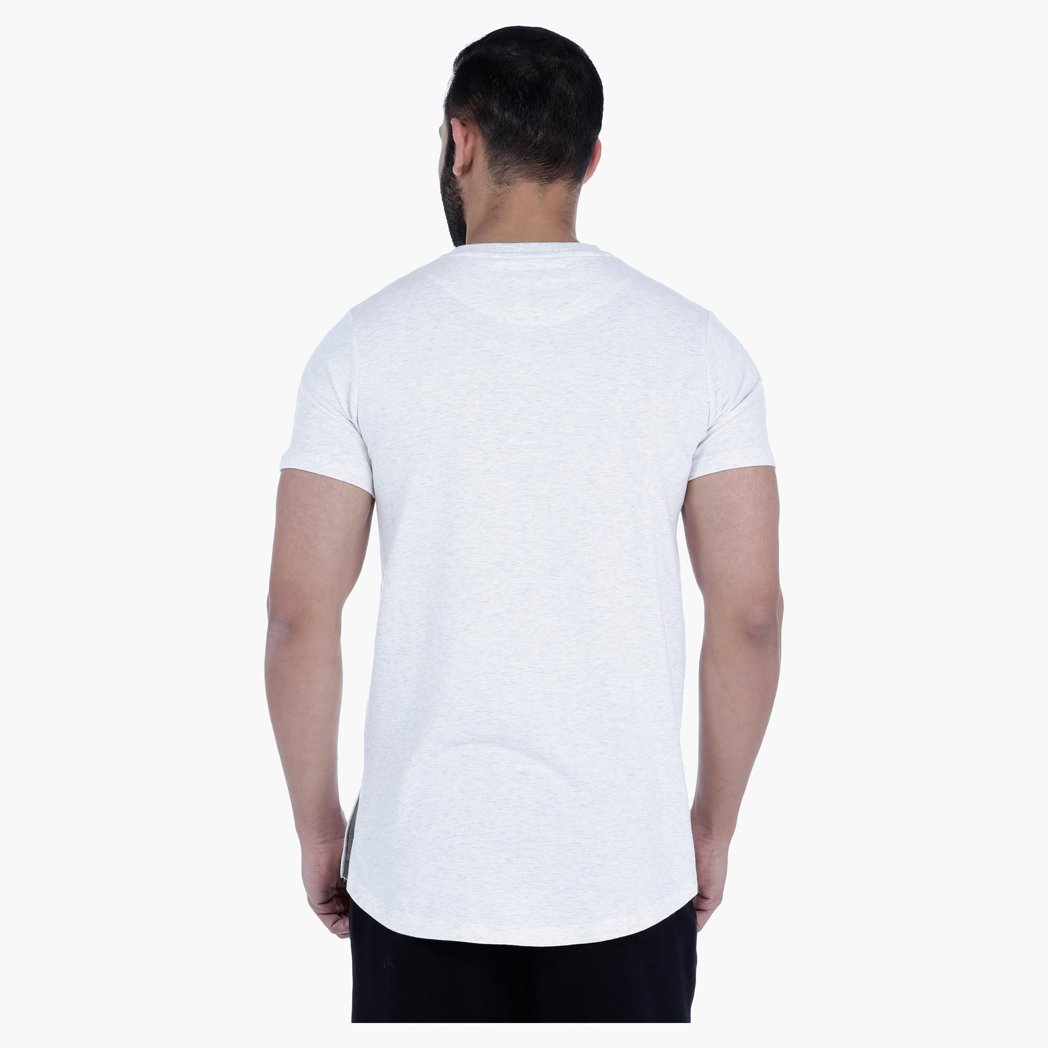 U-Back Hem T-Shirt with short Sleeves and Placement Print-men-clothing-tshirtsandpolos-tshirts-image-2