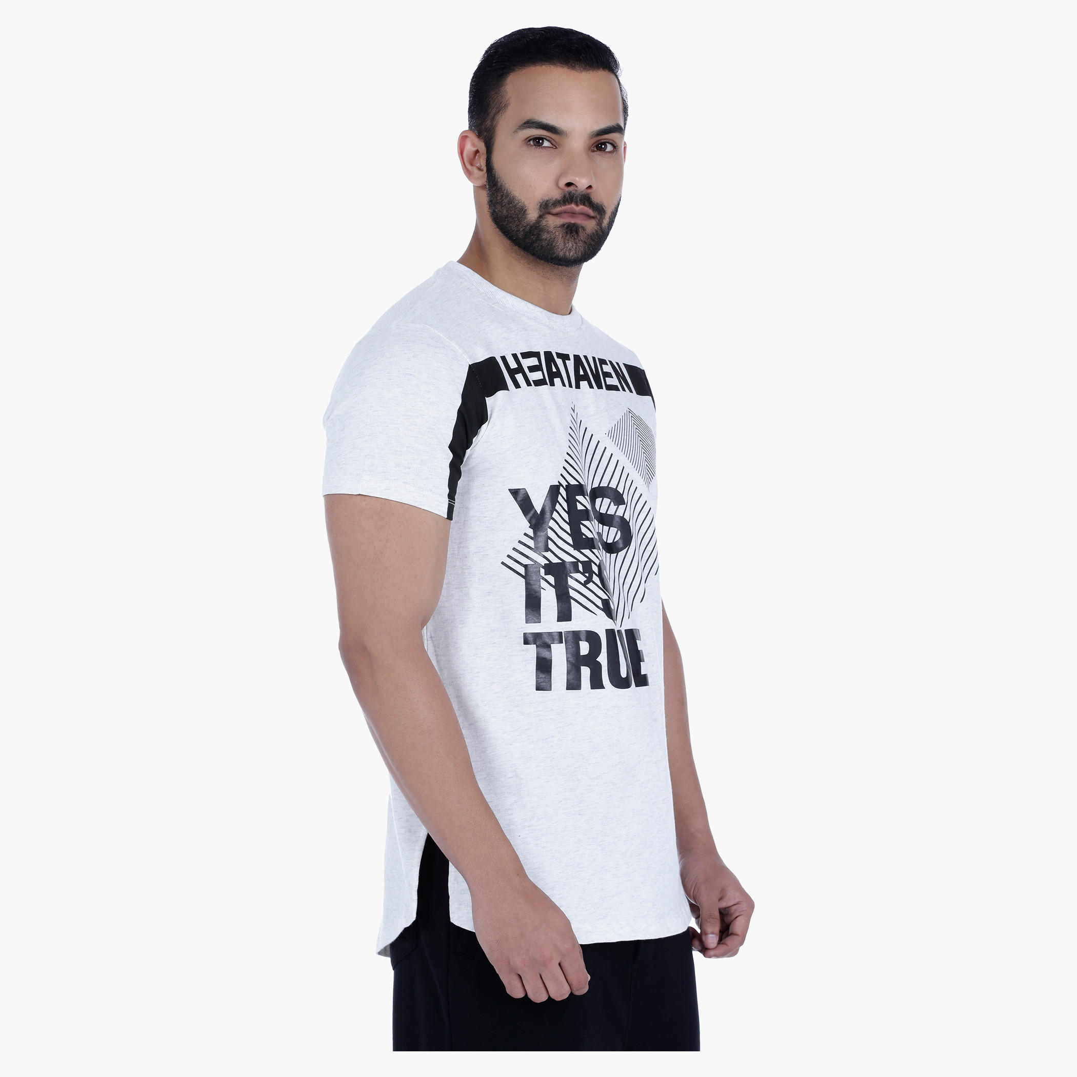 U-Back Hem T-Shirt with short Sleeves and Placement Print-men-clothing-tshirtsandpolos-tshirts-image-3