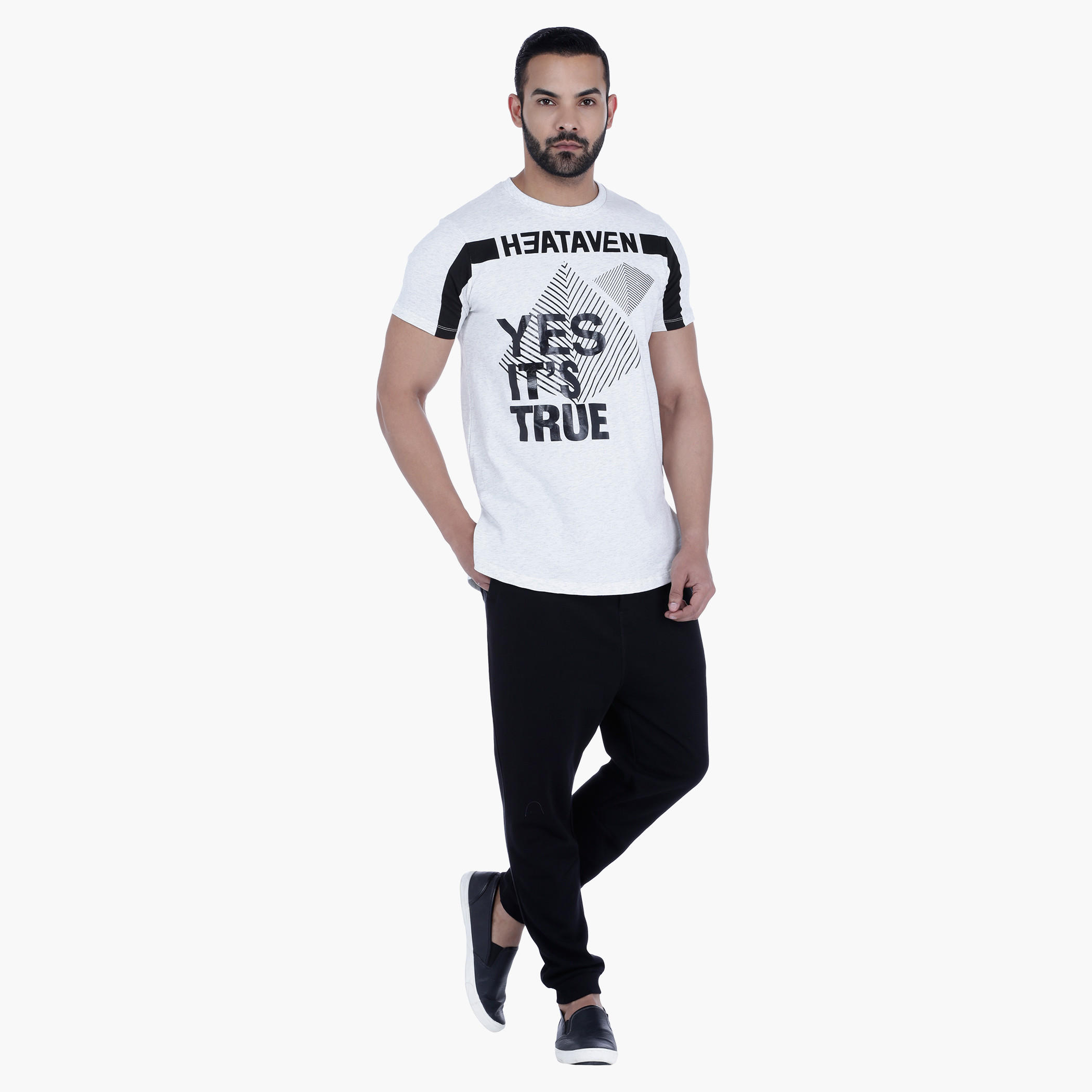 U-Back Hem T-Shirt with short Sleeves and Placement Print-men-clothing-tshirtsandpolos-tshirts-image-5