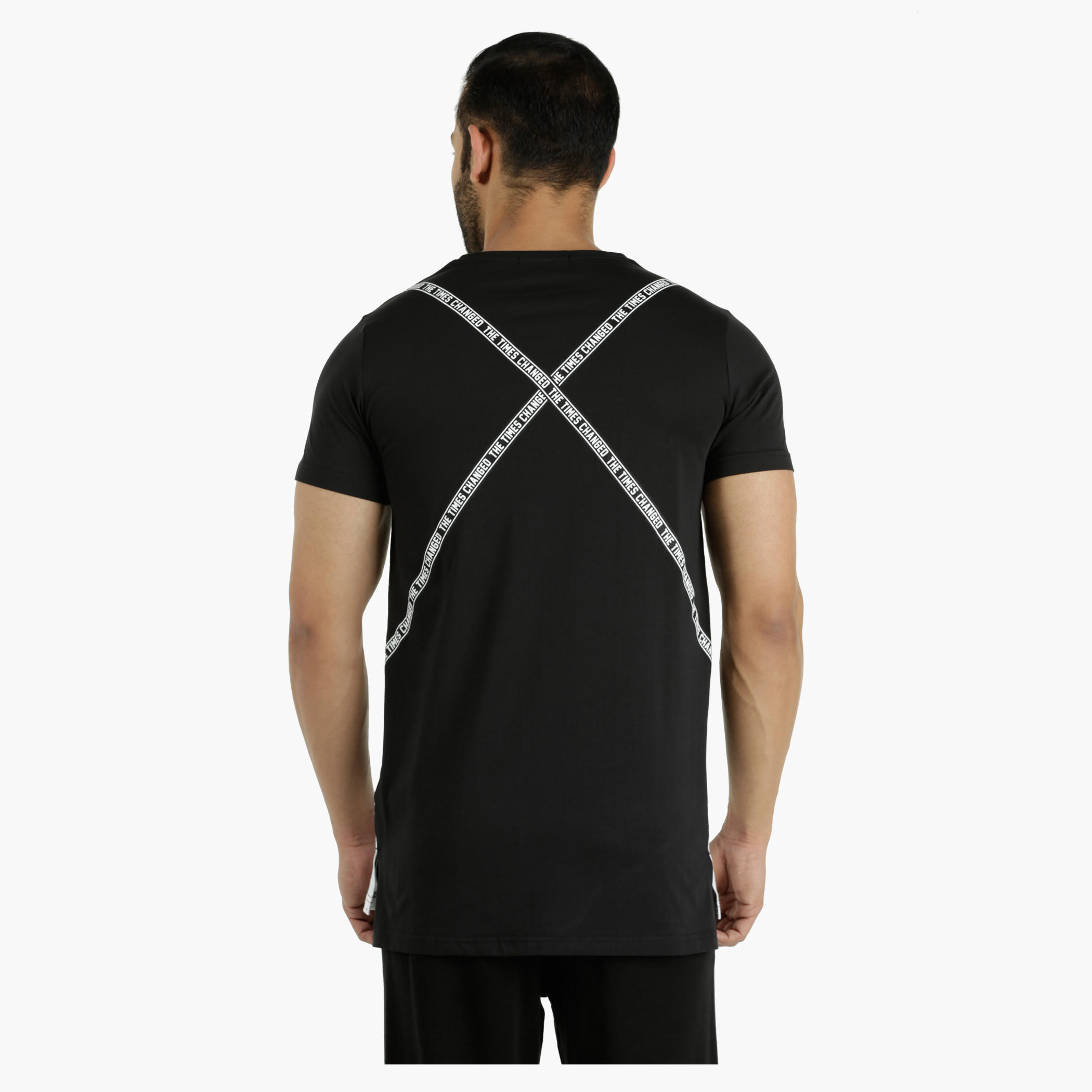 Cotton T-Shirt with Crew Neck and All Over Print in Regular Fit-men-clothing-tshirtsandpolos-tshirts-image-2
