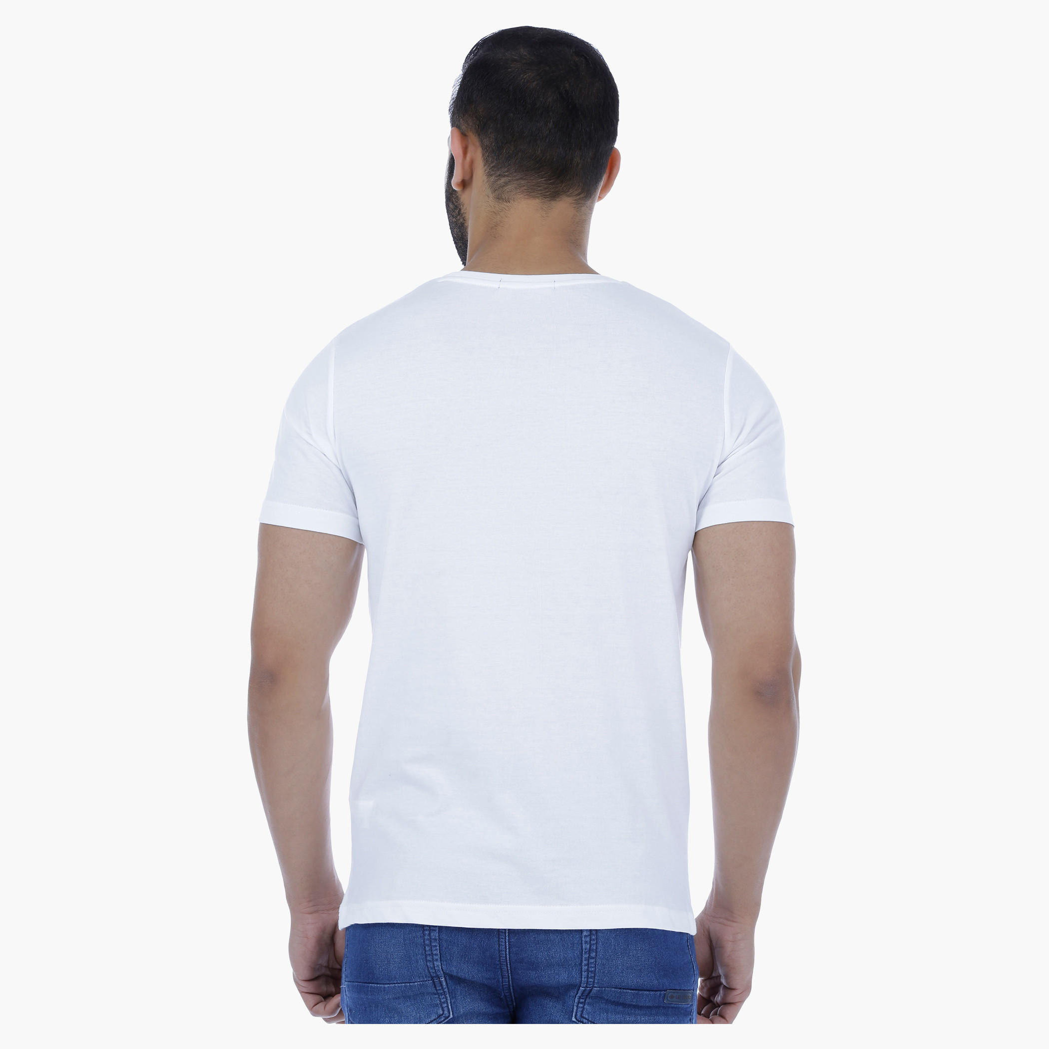 Textured Cotton T-Shirt with Crew Neck-men-clothing-tshirtsandpolos-tshirts-image-2