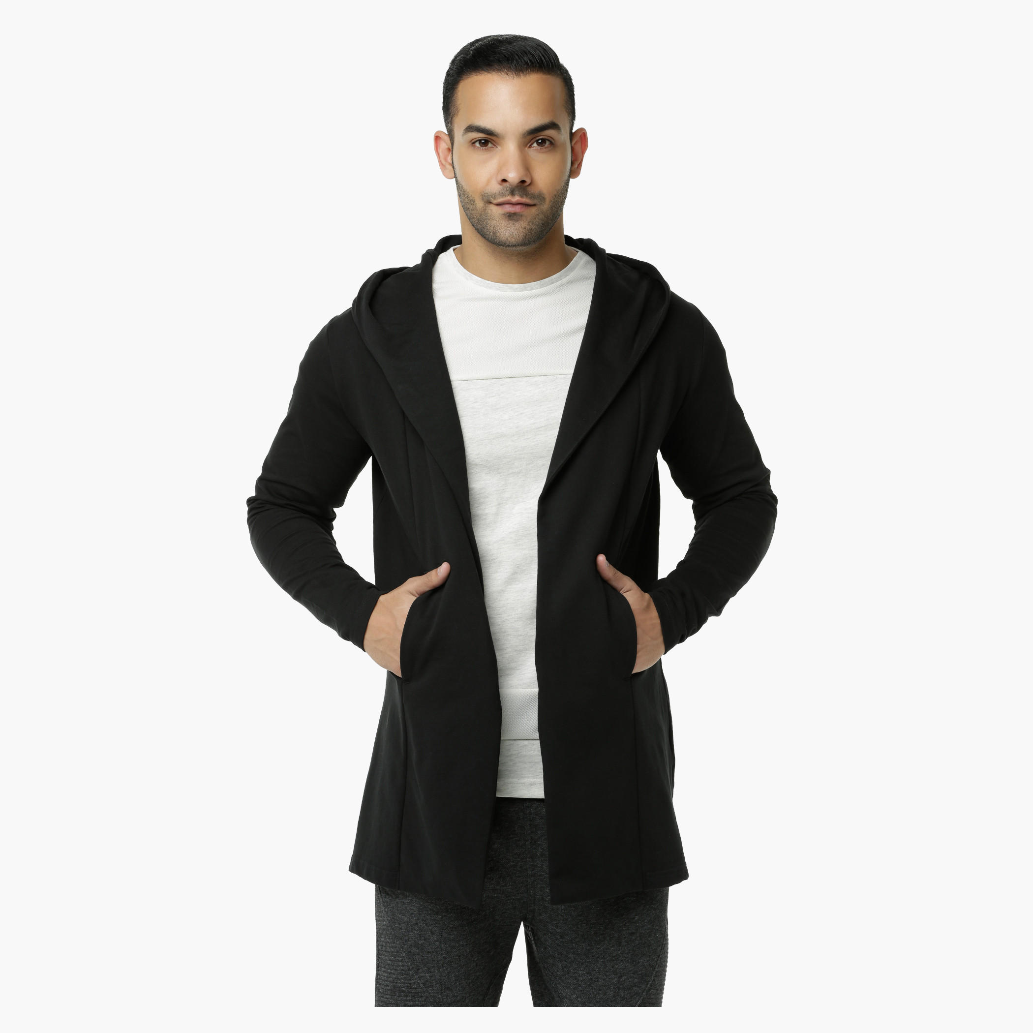 Hooded Sweater with Open Front-men-winterwear-hoodiesandsweatshirts-image-5