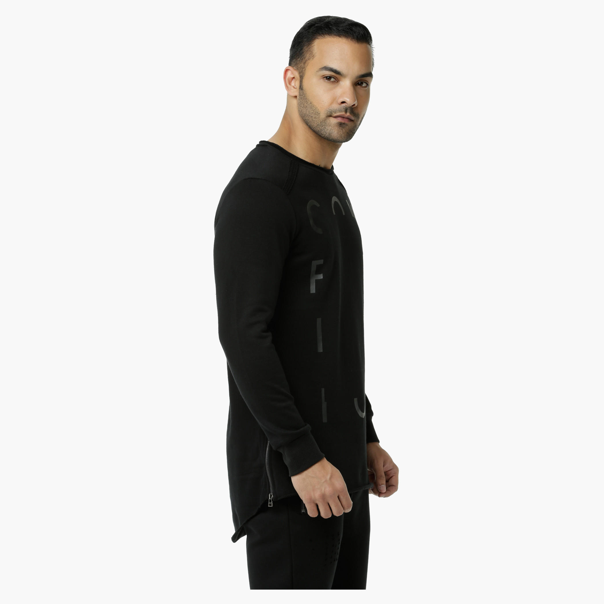 Printed Crew Neck T-Shirt with Long Sleeves-men-clothing-tshirtsandpolos-tshirts-image-8