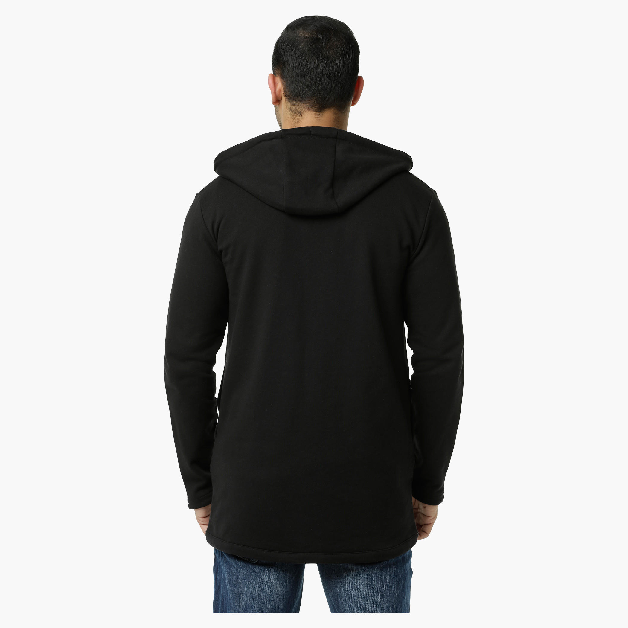 Hooded Jacket with Long Sleeves-men-winterwear-hoodiesandsweatshirts-image-4