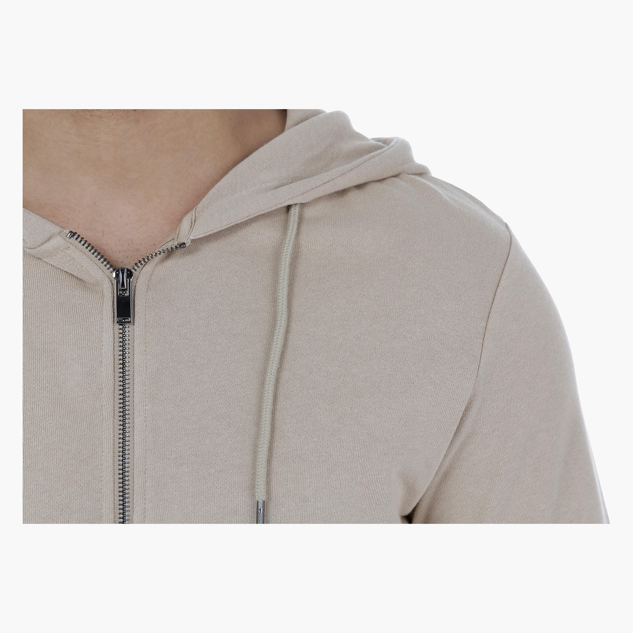 Hooded Cotton Jacket with Zip Closure-men-winterwear-hoodiesandsweatshirts-image-4