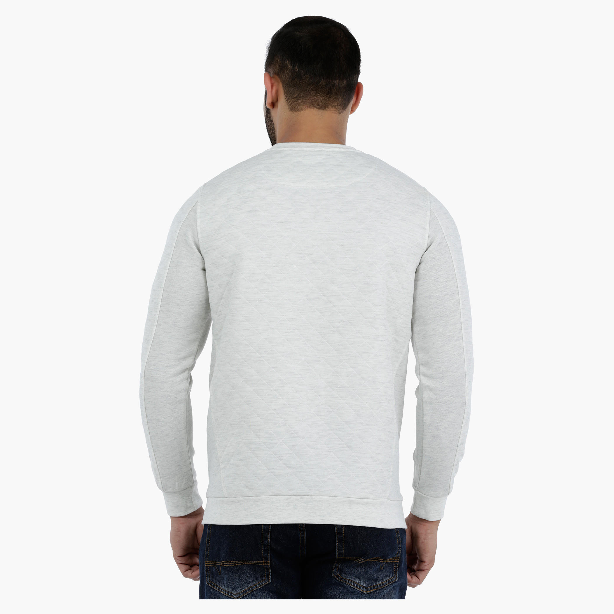 Long Sleeves Sweatshirt with Quilted Detail-men-winterwear-hoodiesandsweatshirts-image-2