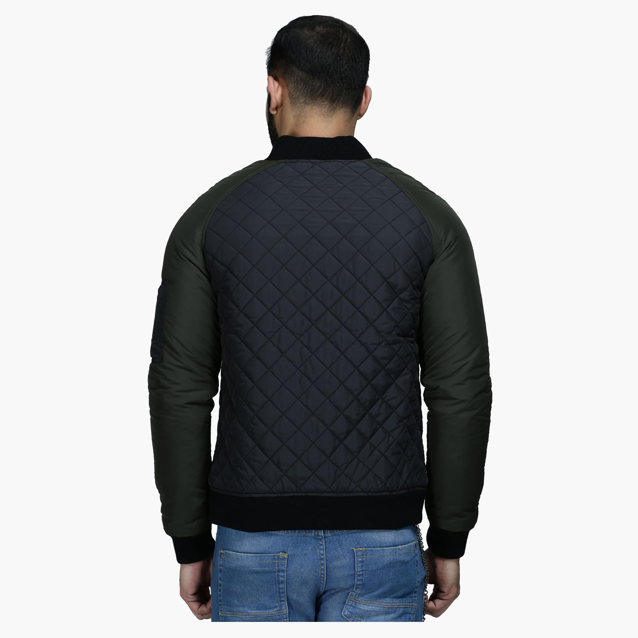 Quilted Polyester Jacket with Zip Detail and Long Sleeves in Regular Fit-men-clothing-jacketsandblazers-jackets-image-2