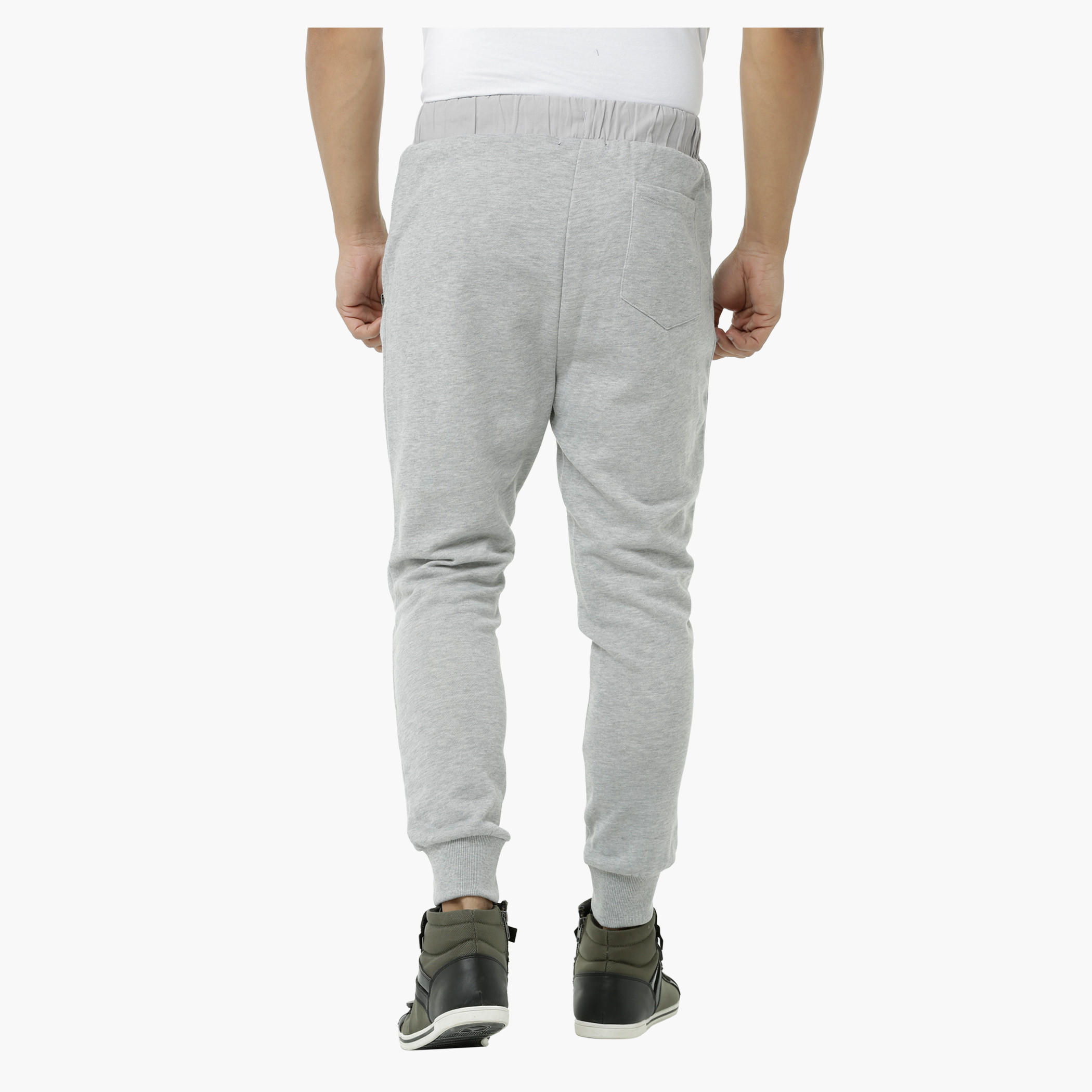 Knitted Jog Pants with Zip Pockets and Distressed Finish-men-clothing-bottoms-joggers-image-2